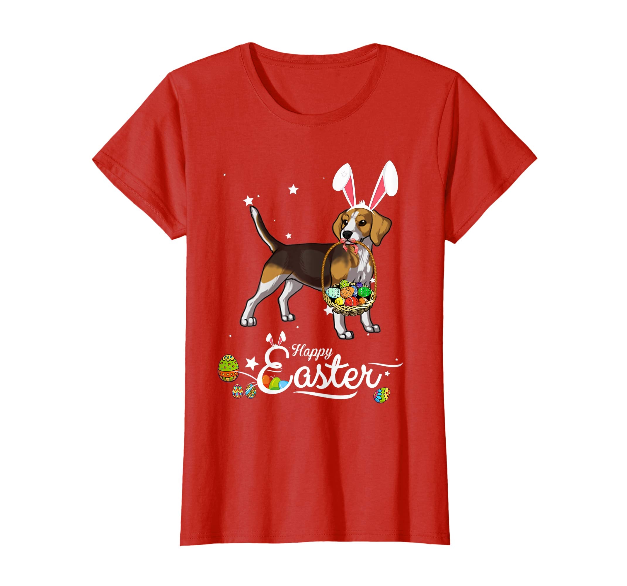Beagle Dog With Bunny Hat Easter Costume T Shirt