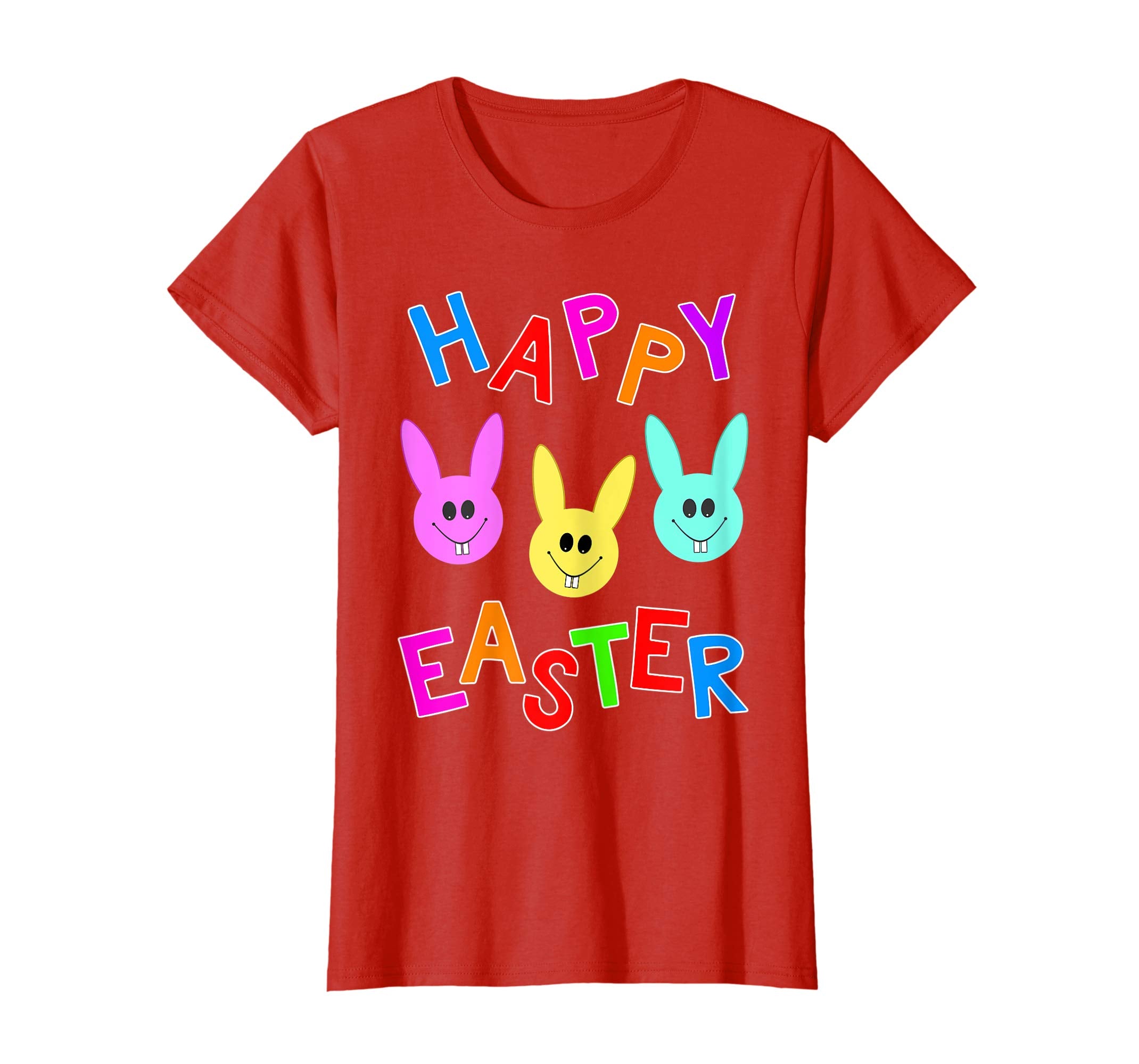 Happy Easter T shirt Cute Bunnies Colorful Bunny Boys Girls