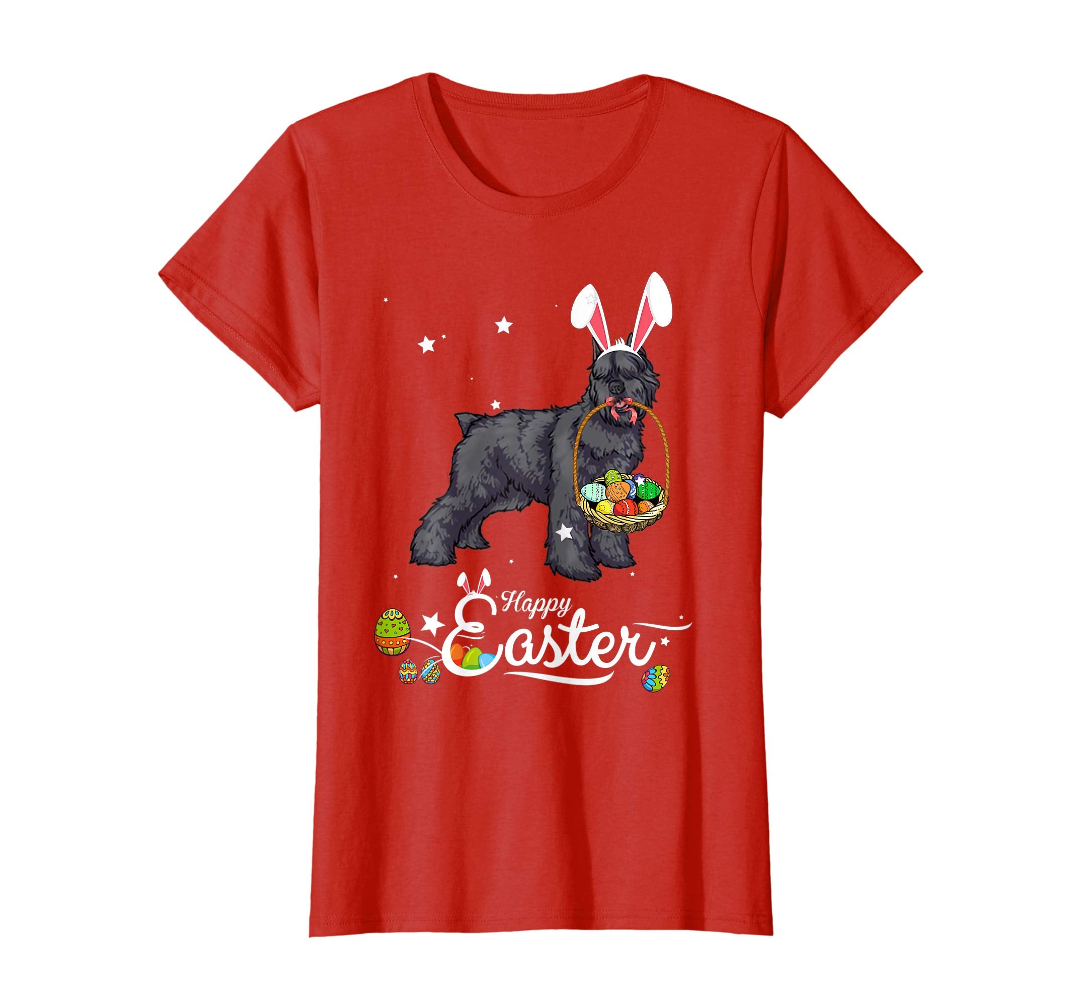 Bouvier Des Flandres Dog With Bunny Hat Easter Costume Shirt