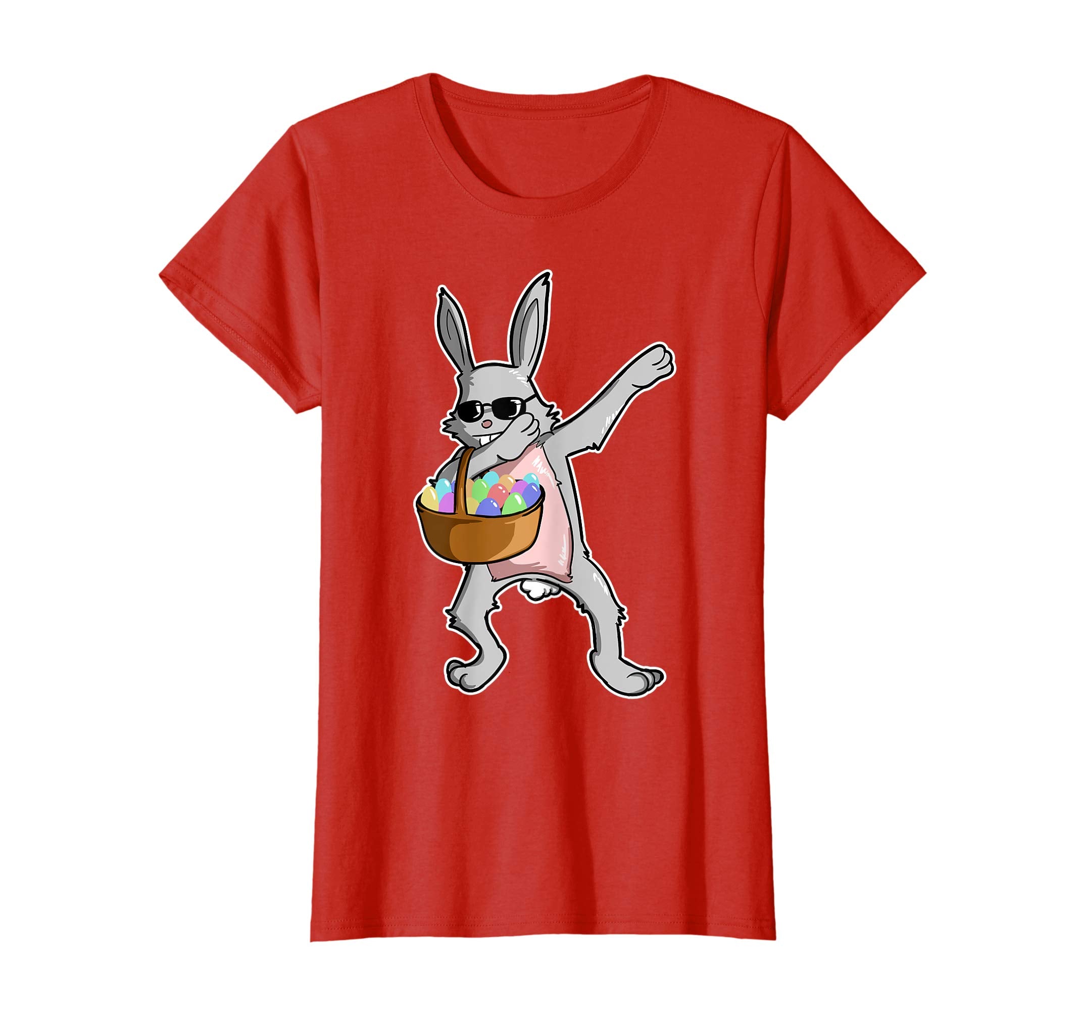 Easter Shirt For Boys Girls Cool Dabbing Rabbit