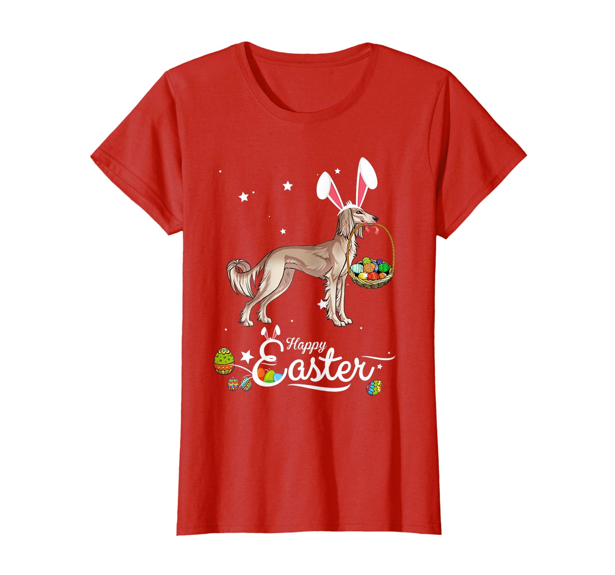 Saluki Dog With Bunny Hat Easter Costume T Shirt