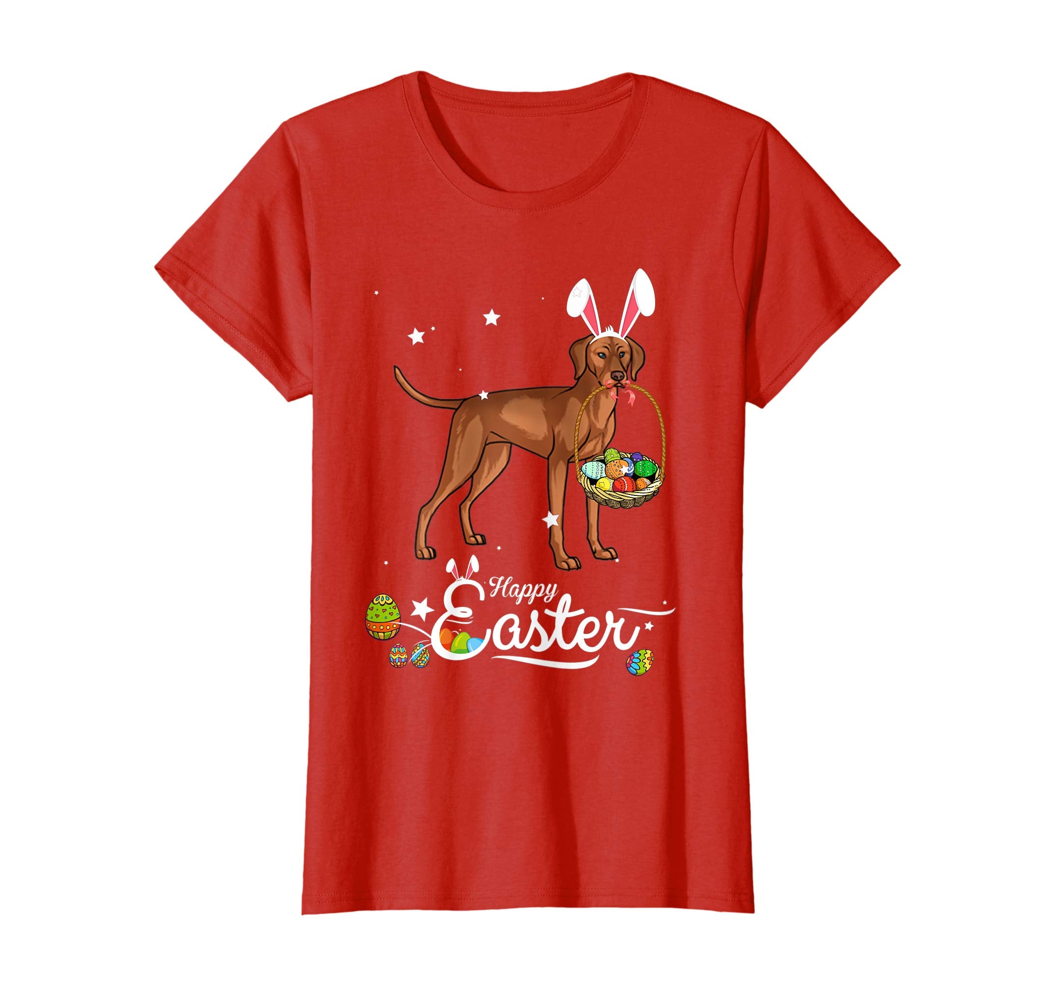 Vizsla Dog With Bunny Hat Easter Costume T Shirt