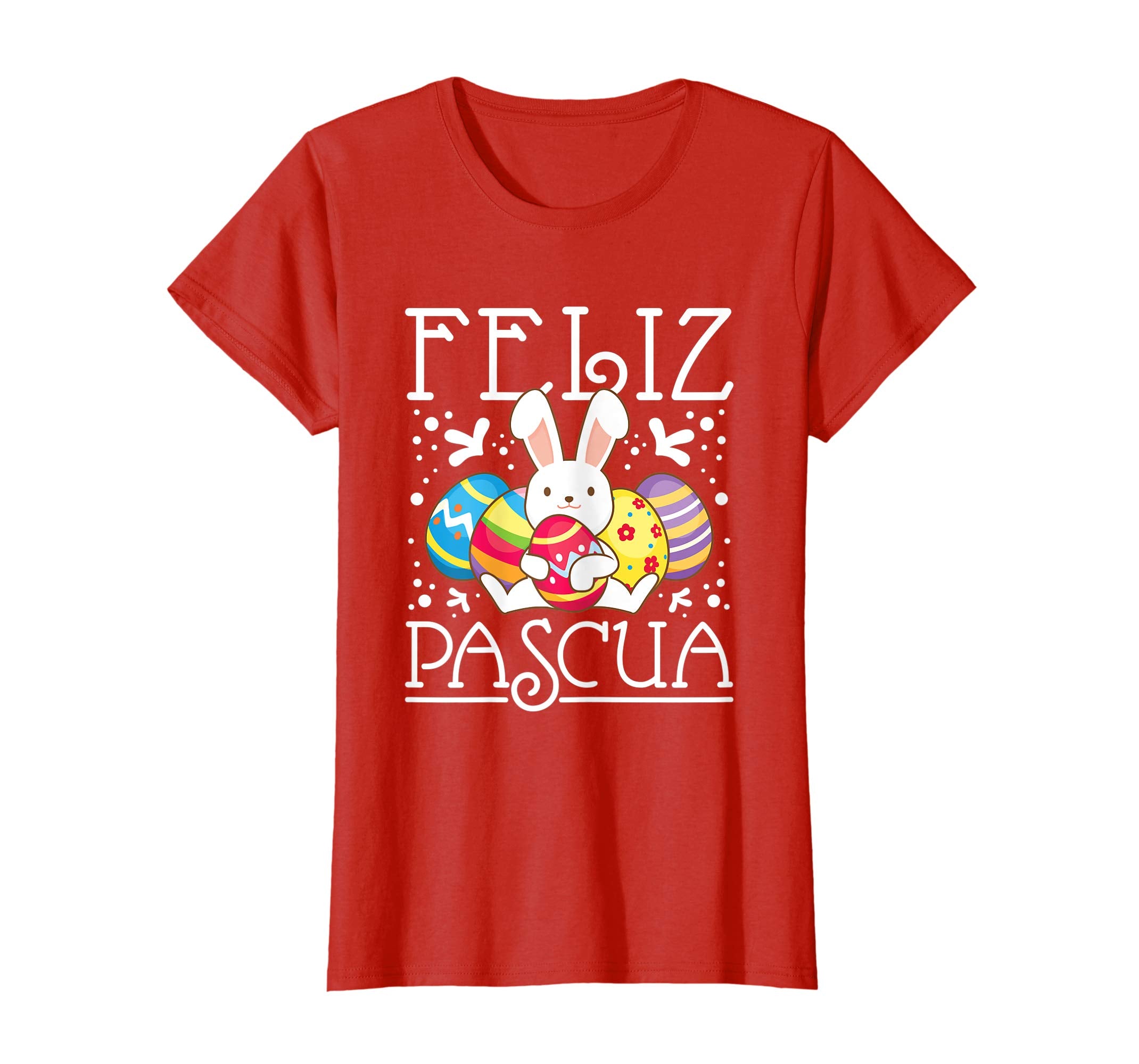 Spanish Easter TShirt Feliz Pascua Kids Bunny Eggs