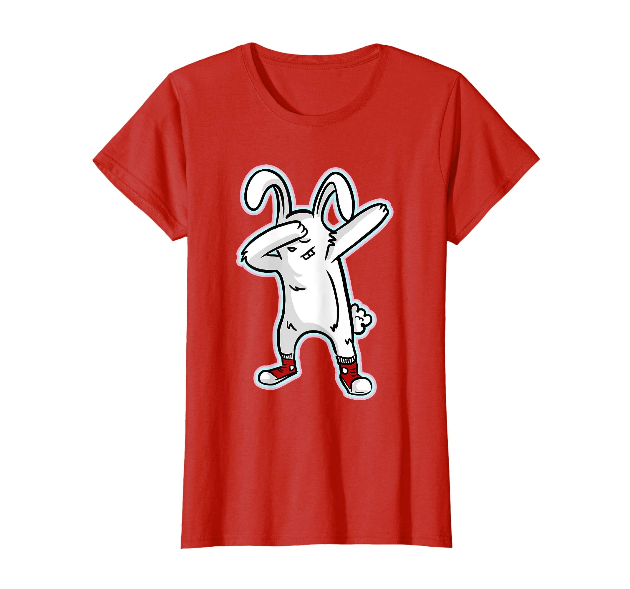 Easter Shirt For Boys Girls Cool Dabbing Rabbit