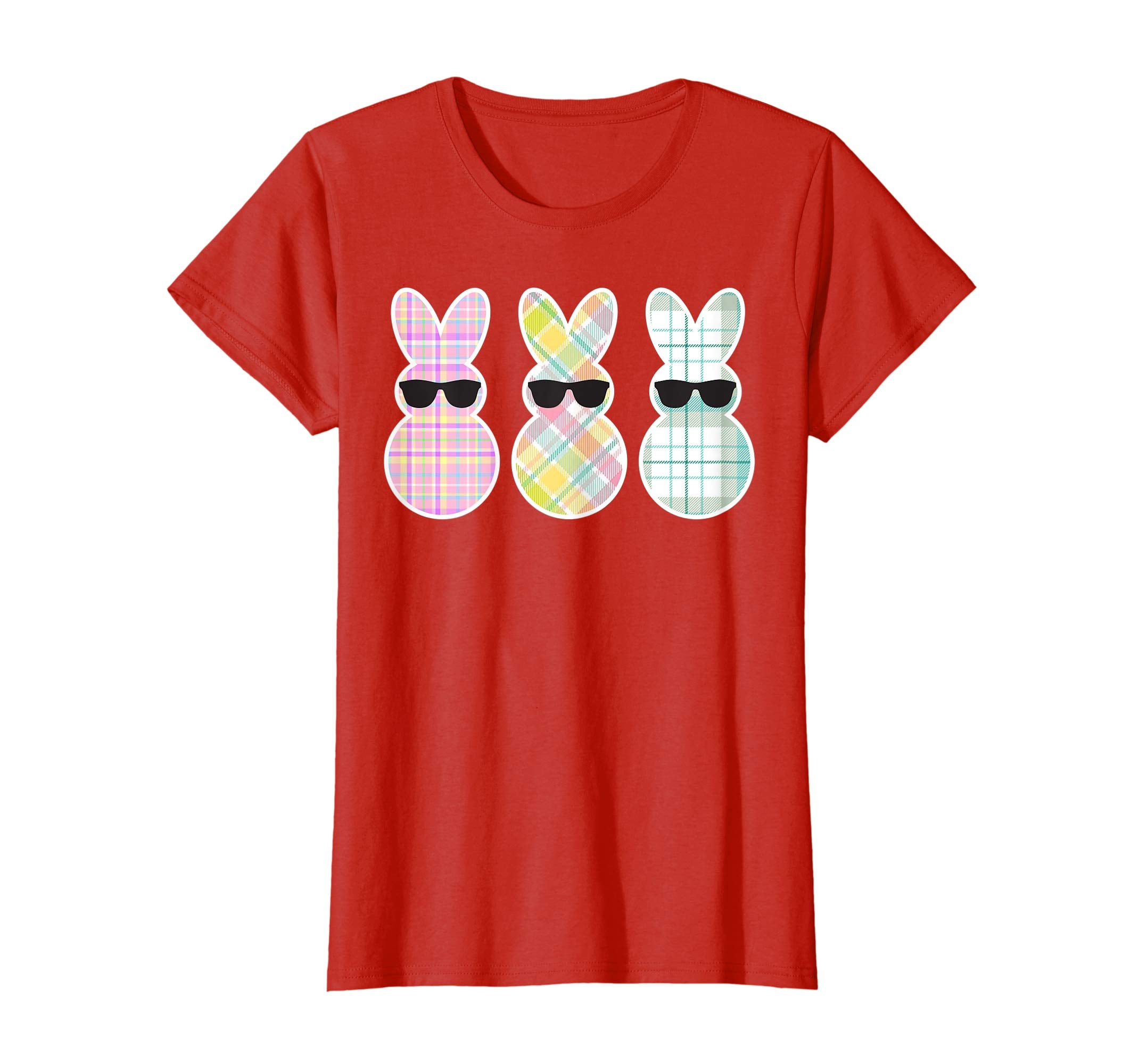 Cute Peeps- Bunny Easter Plaid T shirt -Happy Easter Gifts