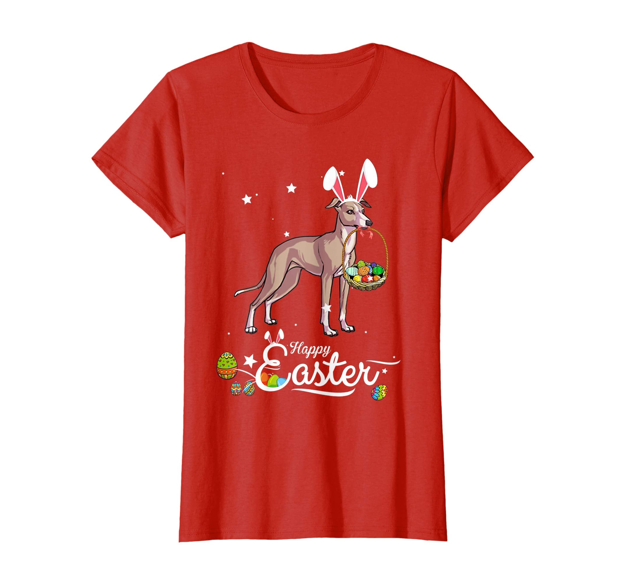 Italian Greyhound Dog With Bunny Hat Easter Costume T Shirt