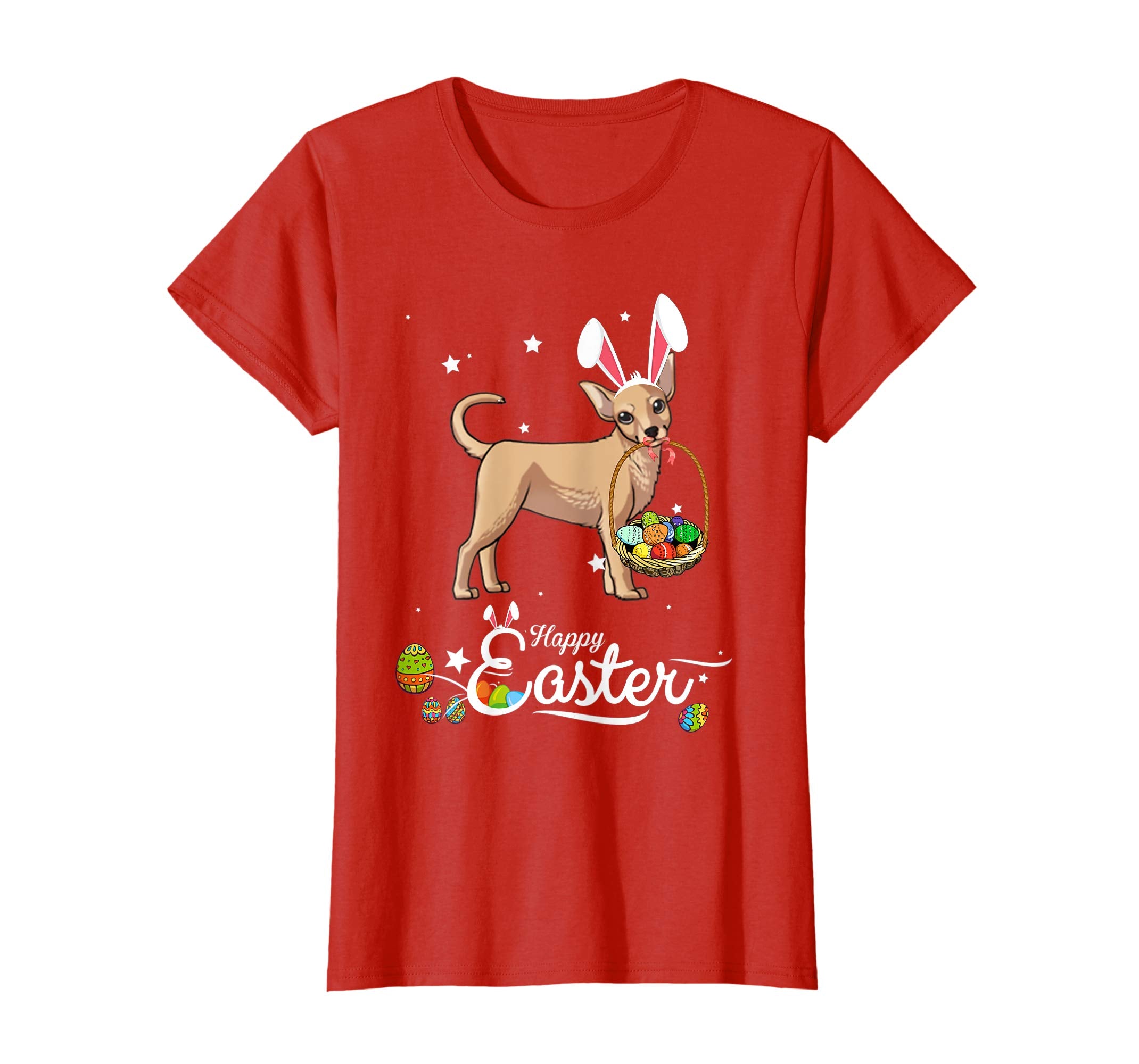 Chihuahua Dog With Bunny Hat Easter Costume T Shirt