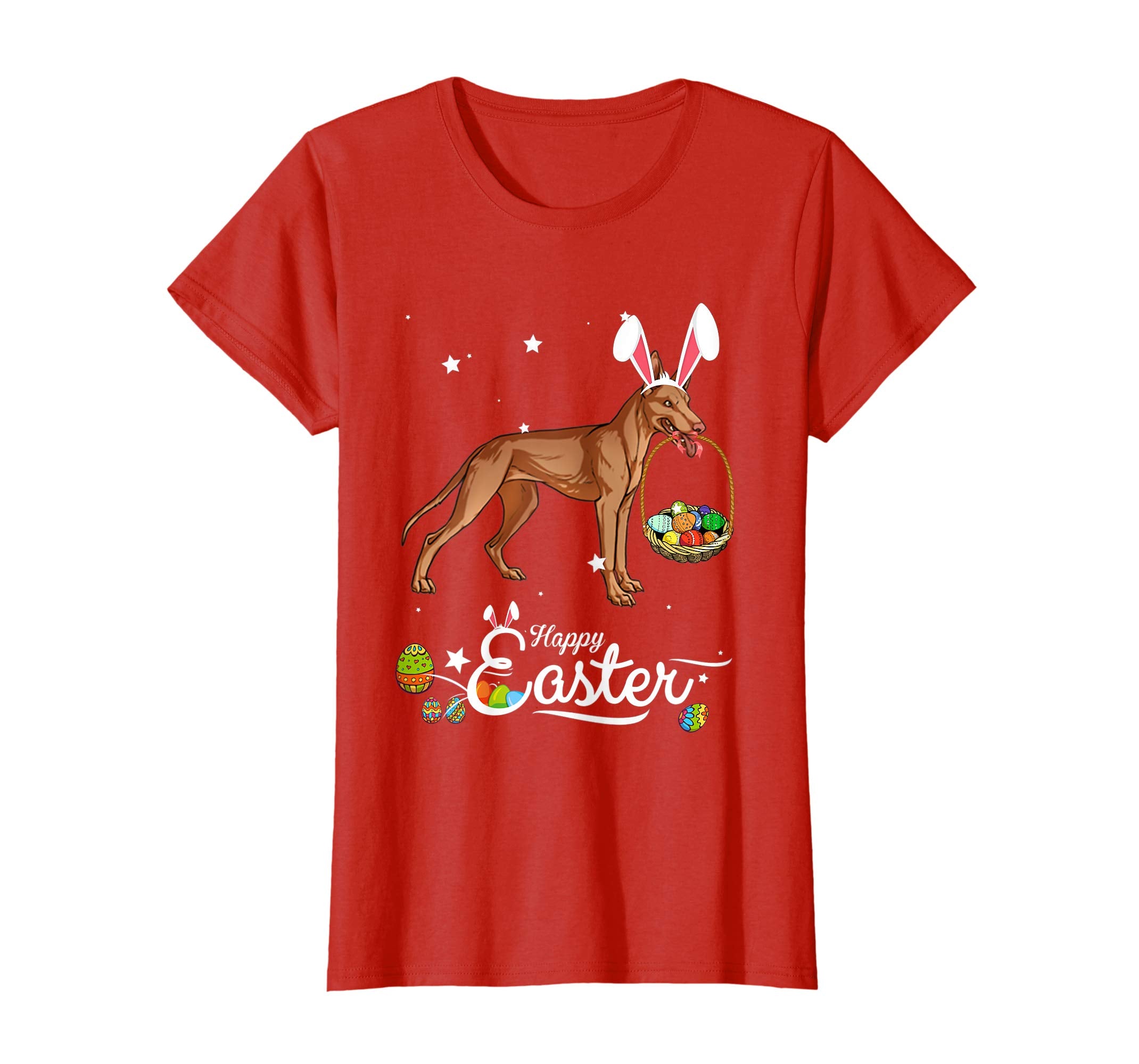 Pharaoh Hound Dog With Bunny Hat Easter Costume T Shirt