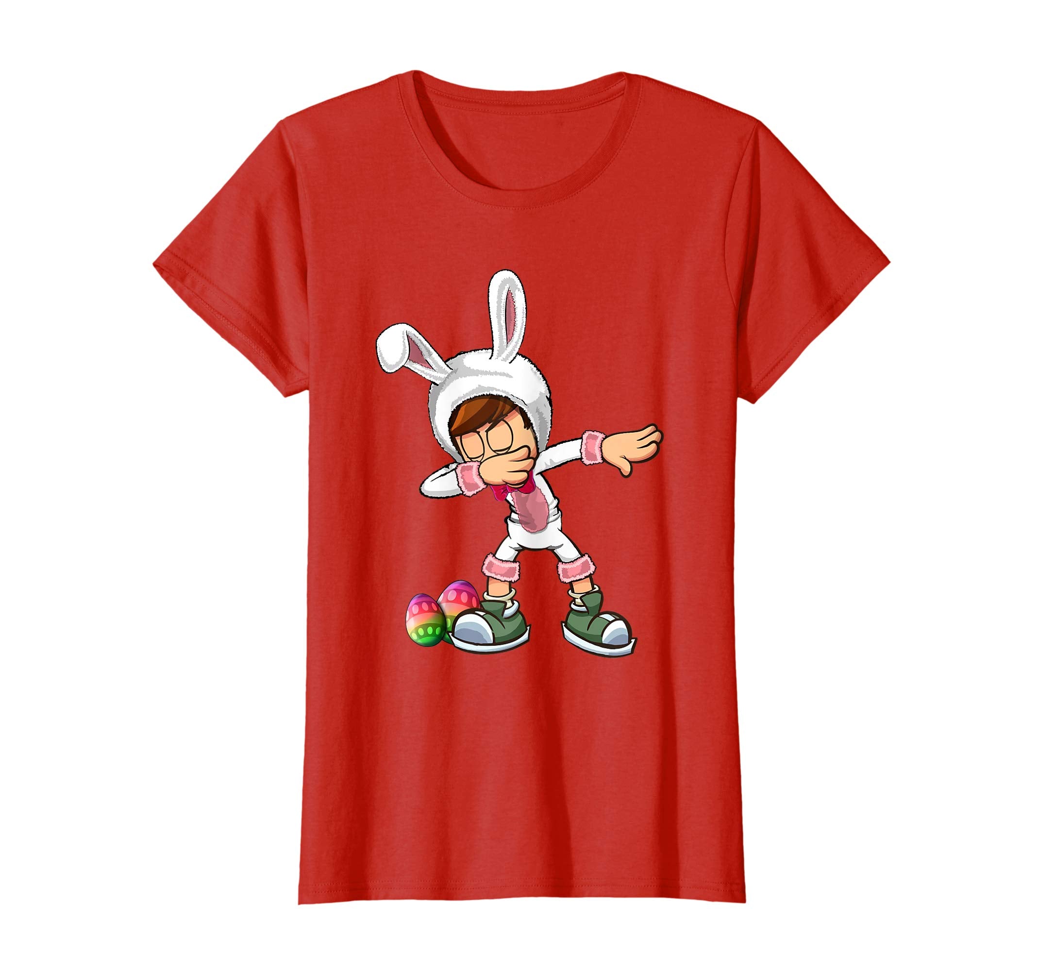 Easter Bunny Kid Dabbing Shirt Funny Easter Gift Boys Girls