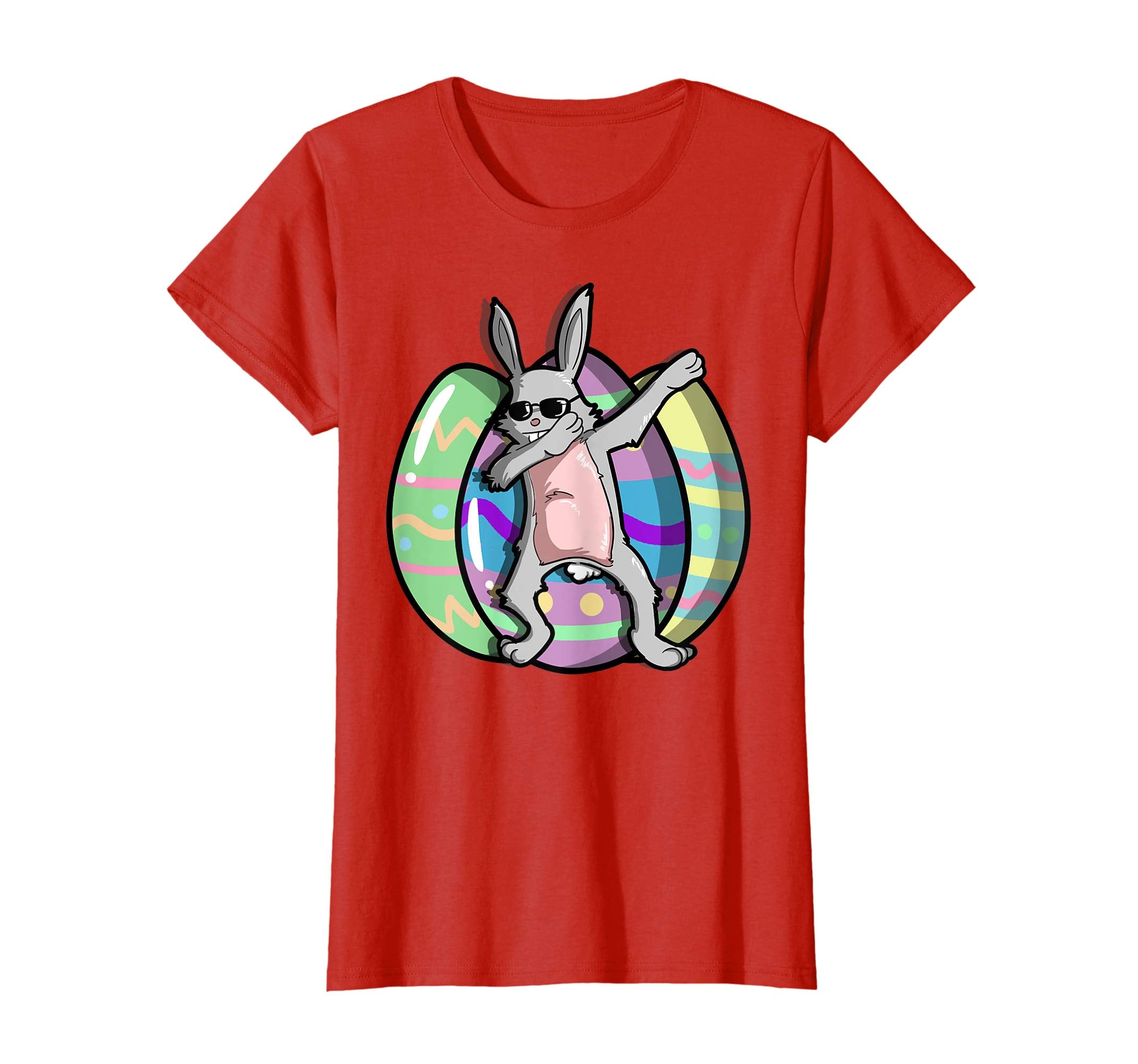 Easter Shirt For Boys Girls Cool Dabbing Rabbit