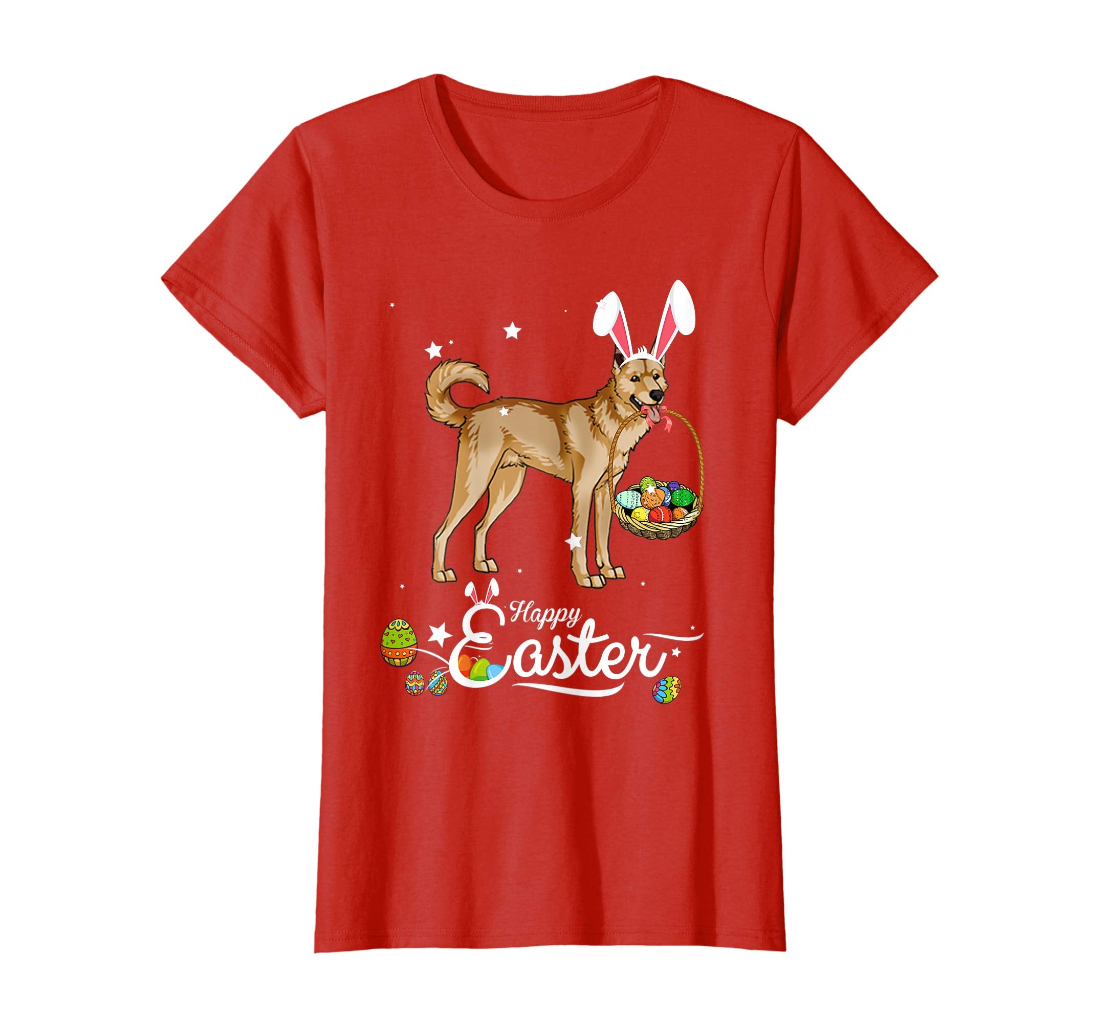 Canaan Dog With Bunny Hat Easter Costume T Shirt