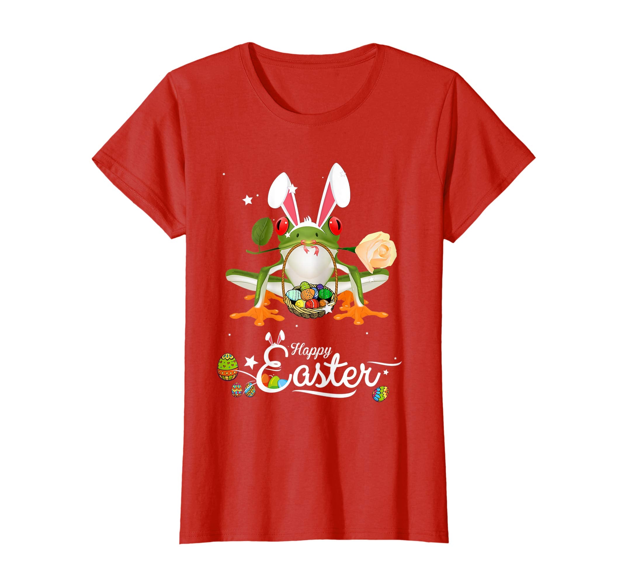 Cute Easter Frogs with Bunny Ears and Eggs T Shirt