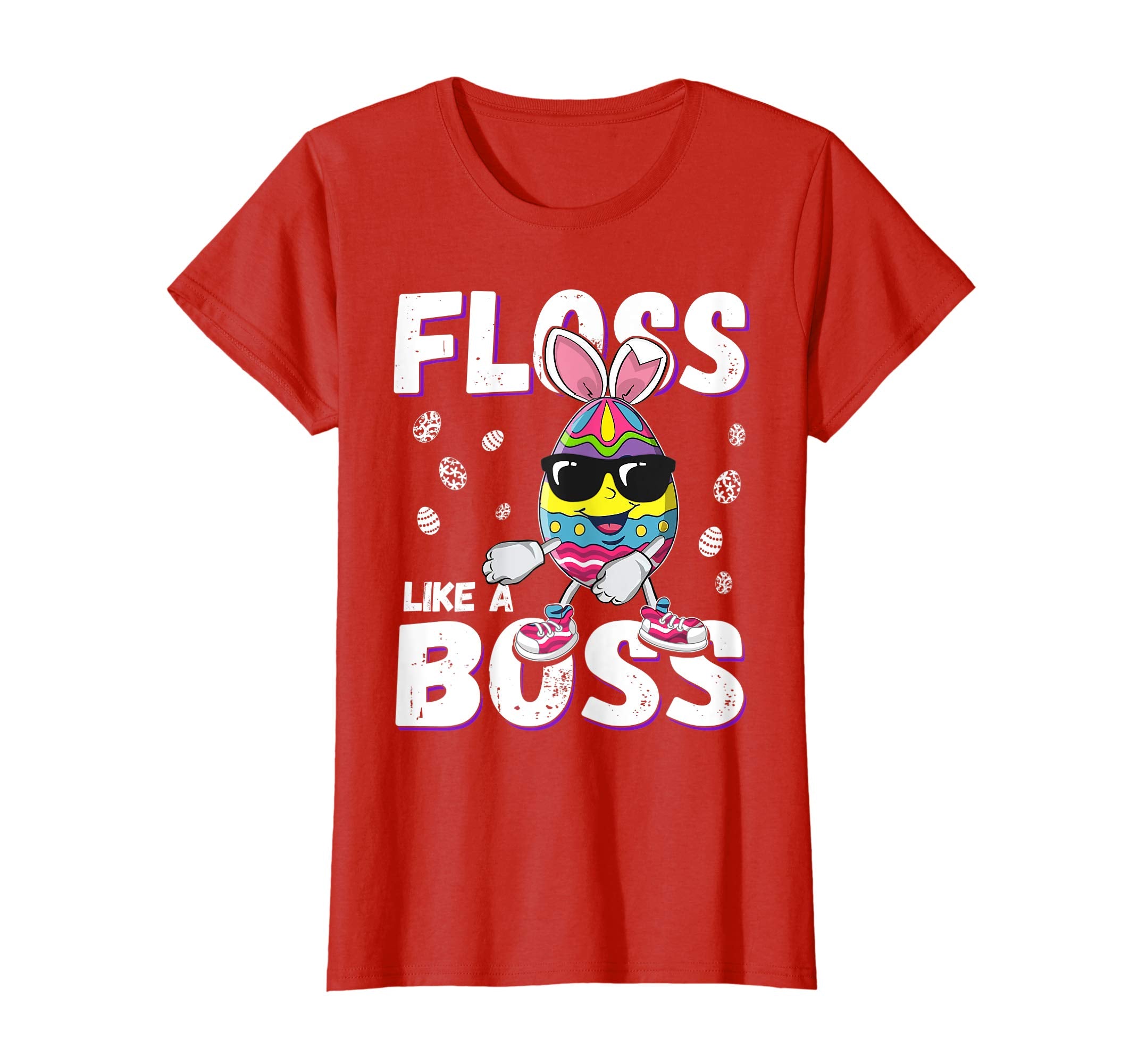 Egg bunny Easter Floss like a boos shirt easter funny shirt
