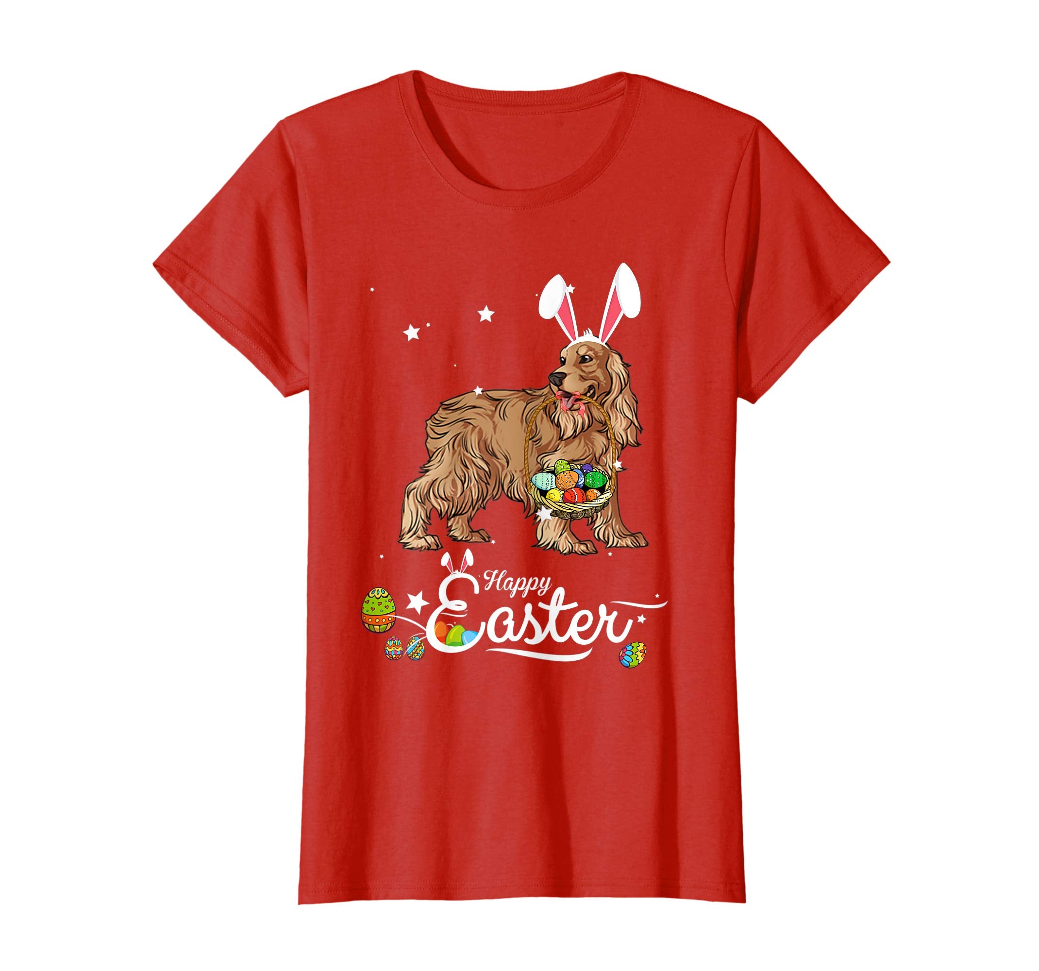 Cocker Spaniel Dog With Bunny Hat Easter Costume T Shirt