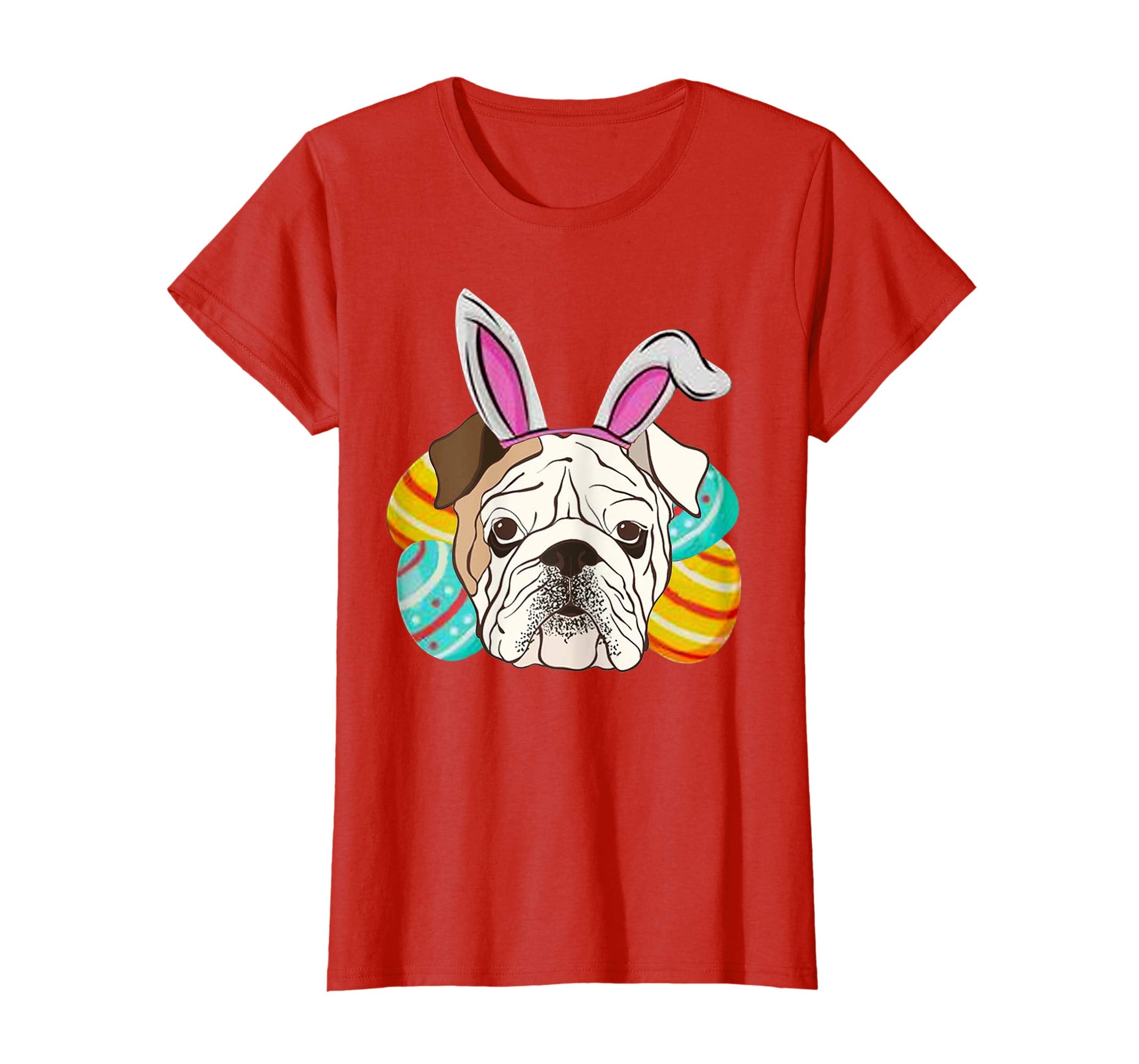 Bulldog Easter Bunny Lover T-Shirt Funny Costume Gift Tee