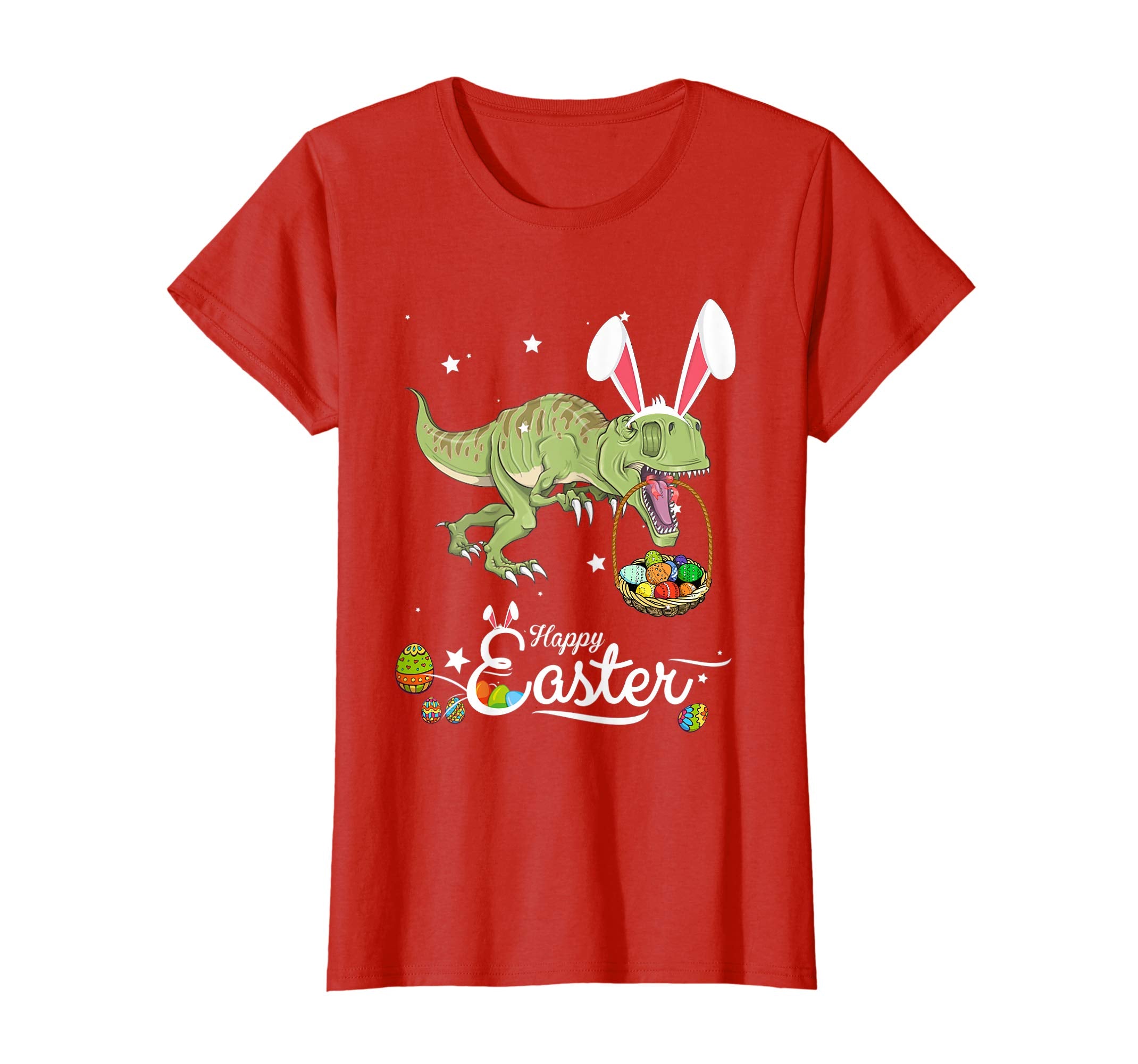 Cute Easter Dinosaurs with Bunny Ears and Eggs T Shirt