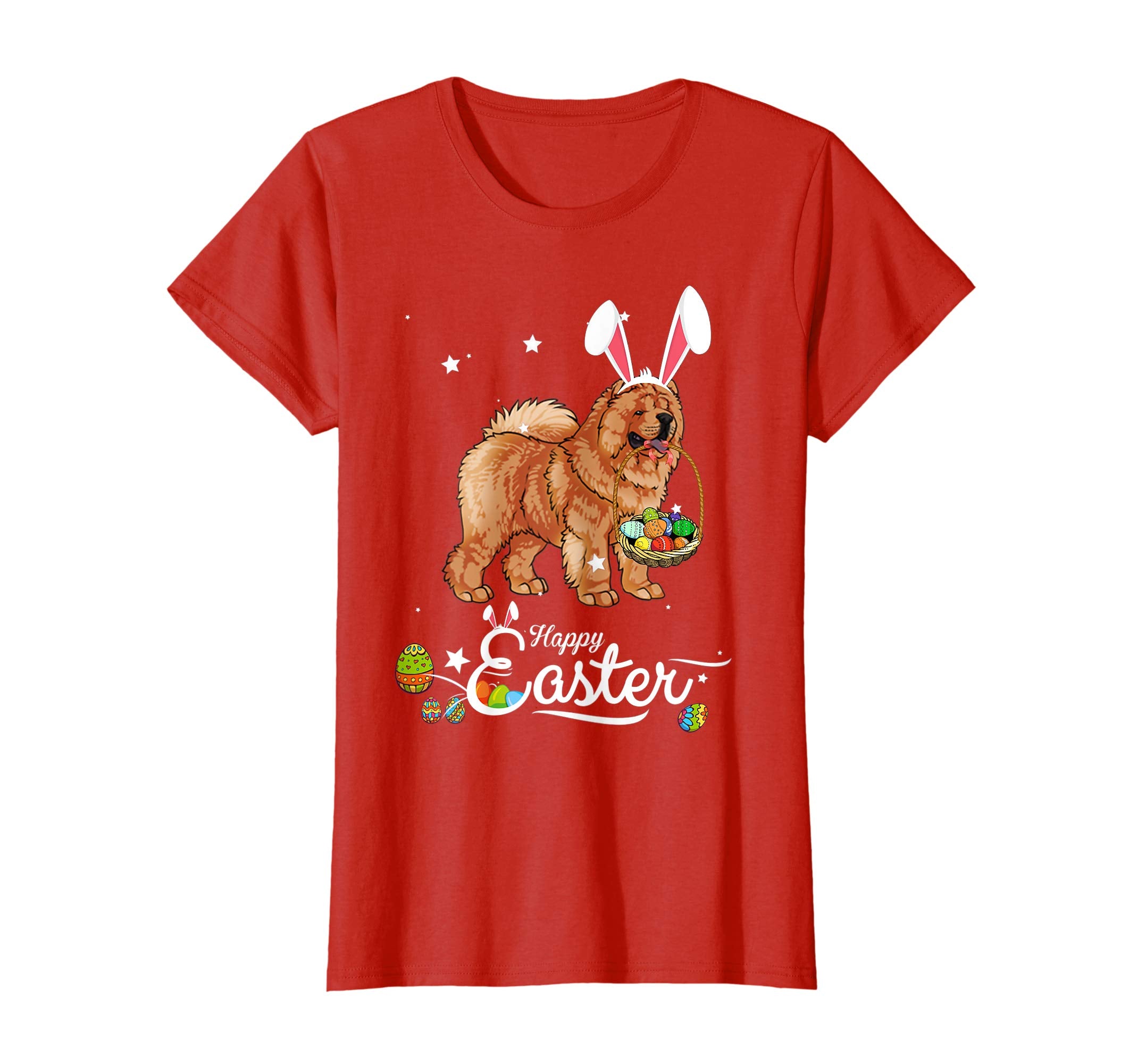 Chow Chow Dog With Bunny Hat Easter Costume T Shirt