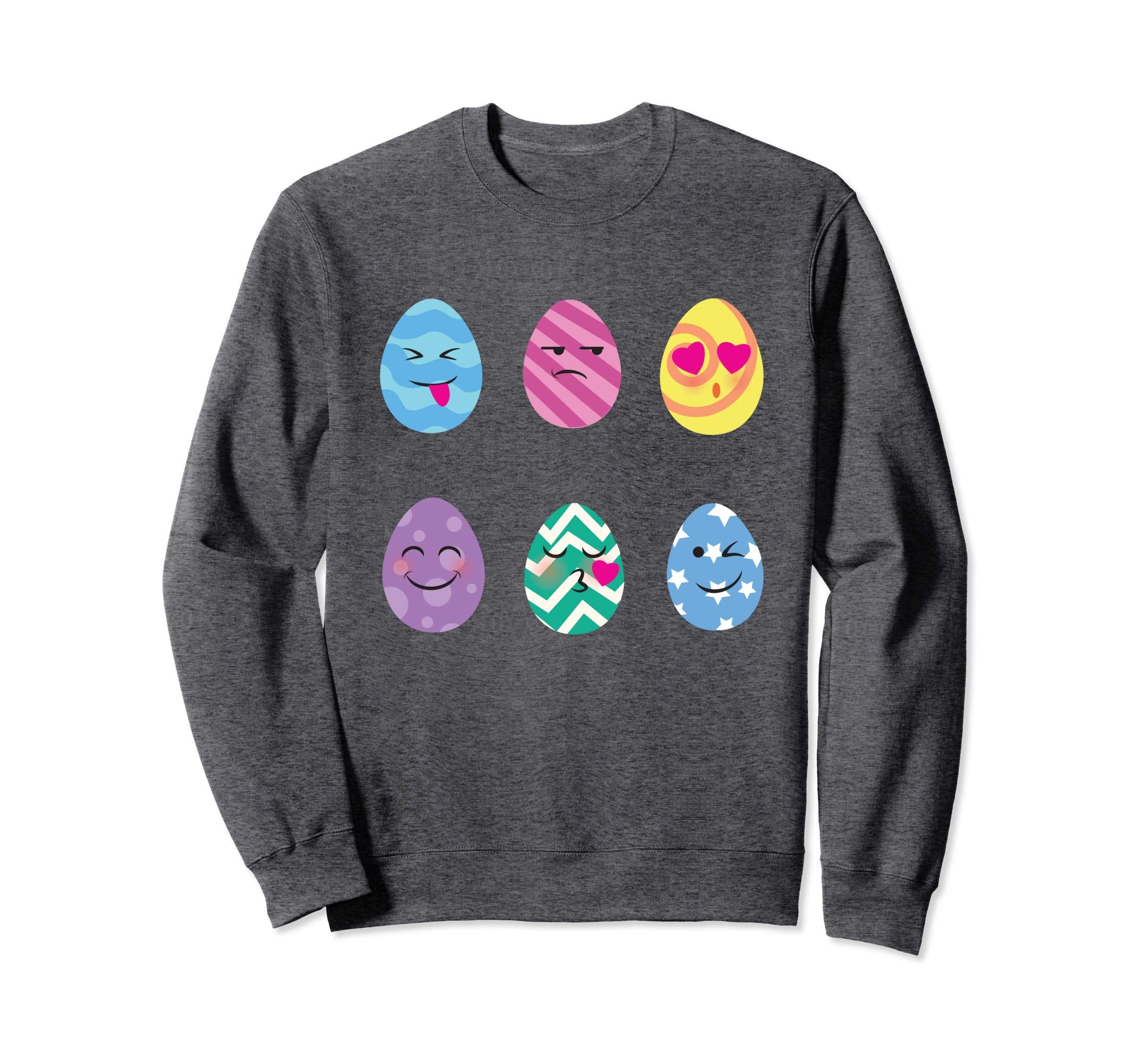 Funny Easter Egg Emoticons Sweatshirt Easter Egg Hunt