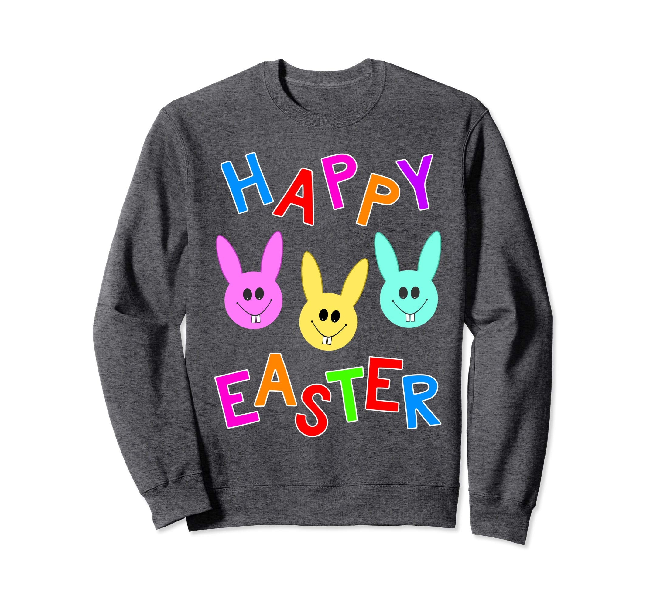 Happy Easter T shirt Cute Bunnies Colorful Bunny Gift