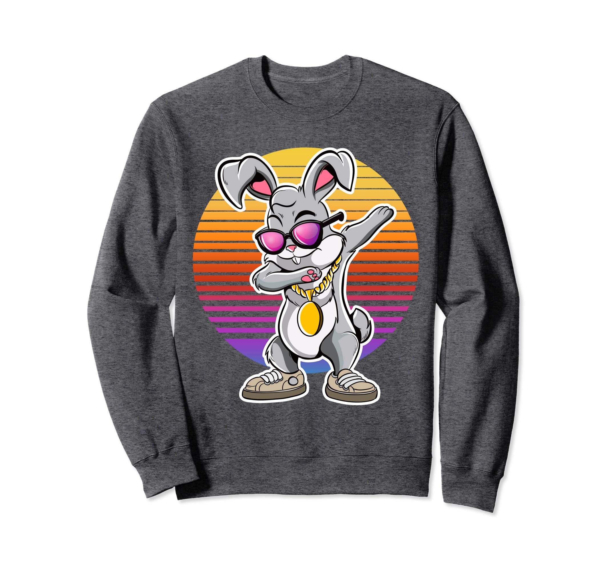 Dabbing Easter Bunny Hip Hop Vintage Sweatshirt