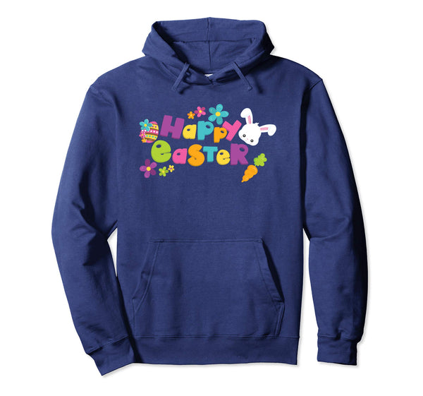 Happy Easter Shirt Cute Bunny Flower Carrots Hoody Hoodie