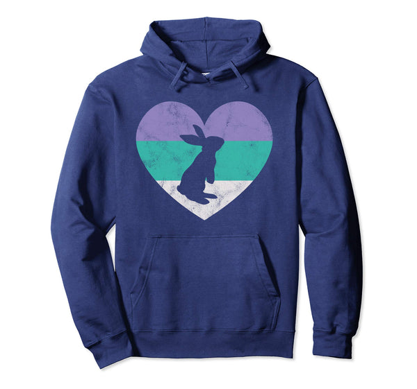 Rabbit Gift Hoodie For Women &amp; Girls | Cute Easter Retro