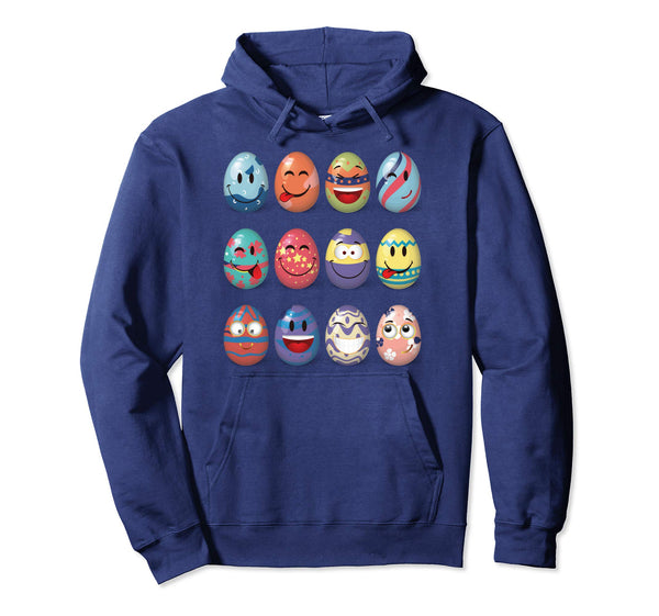 Funny Easter Eggs Emojis Birthday Hoodie For Men And Women