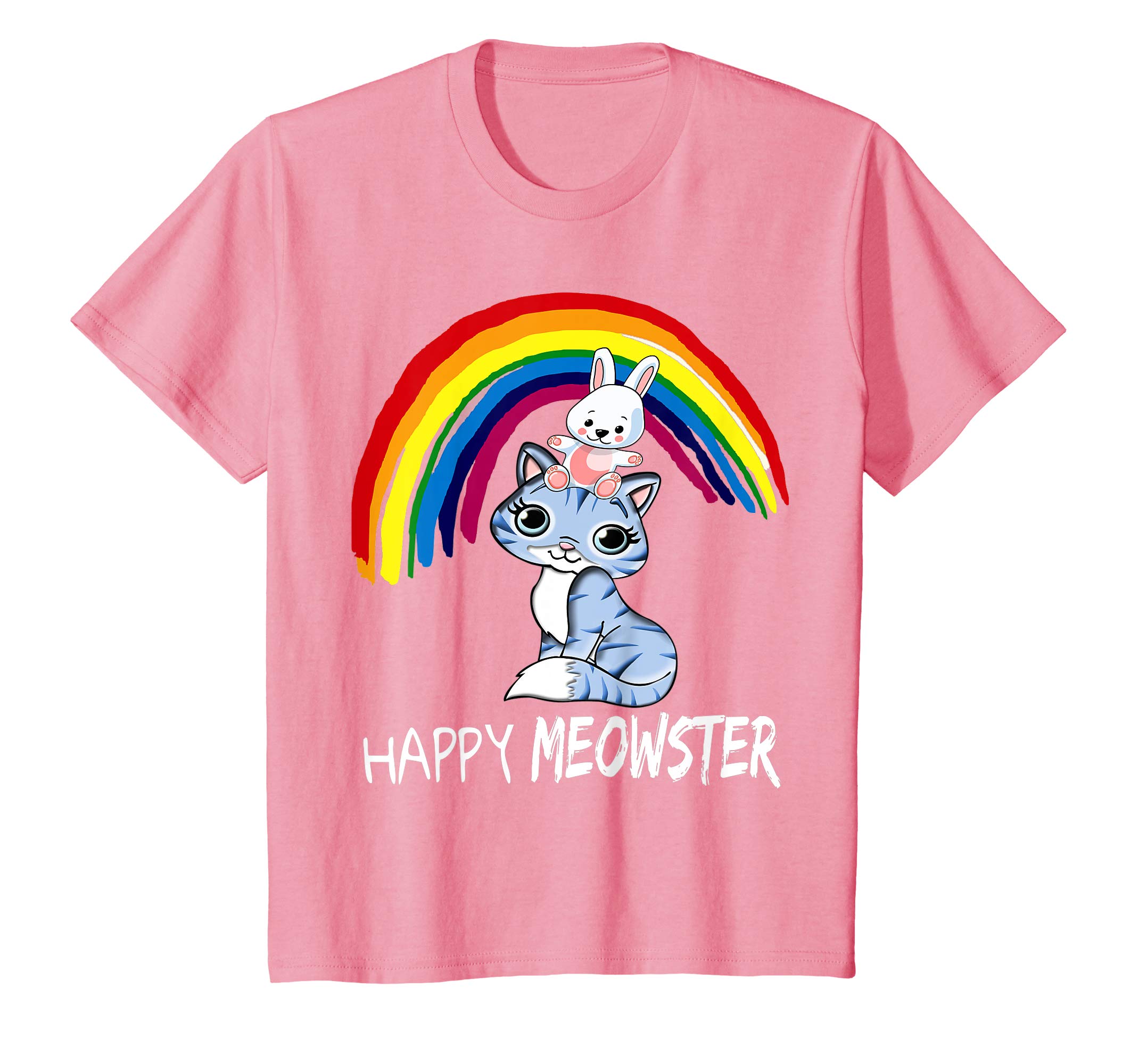 Kids Girls Easter Bunny Riding Kitty shirt