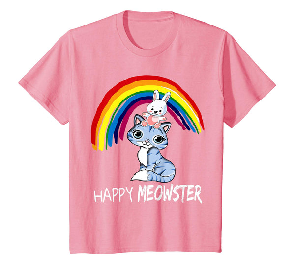 Kids Girls Easter Bunny Riding Kitty shirt