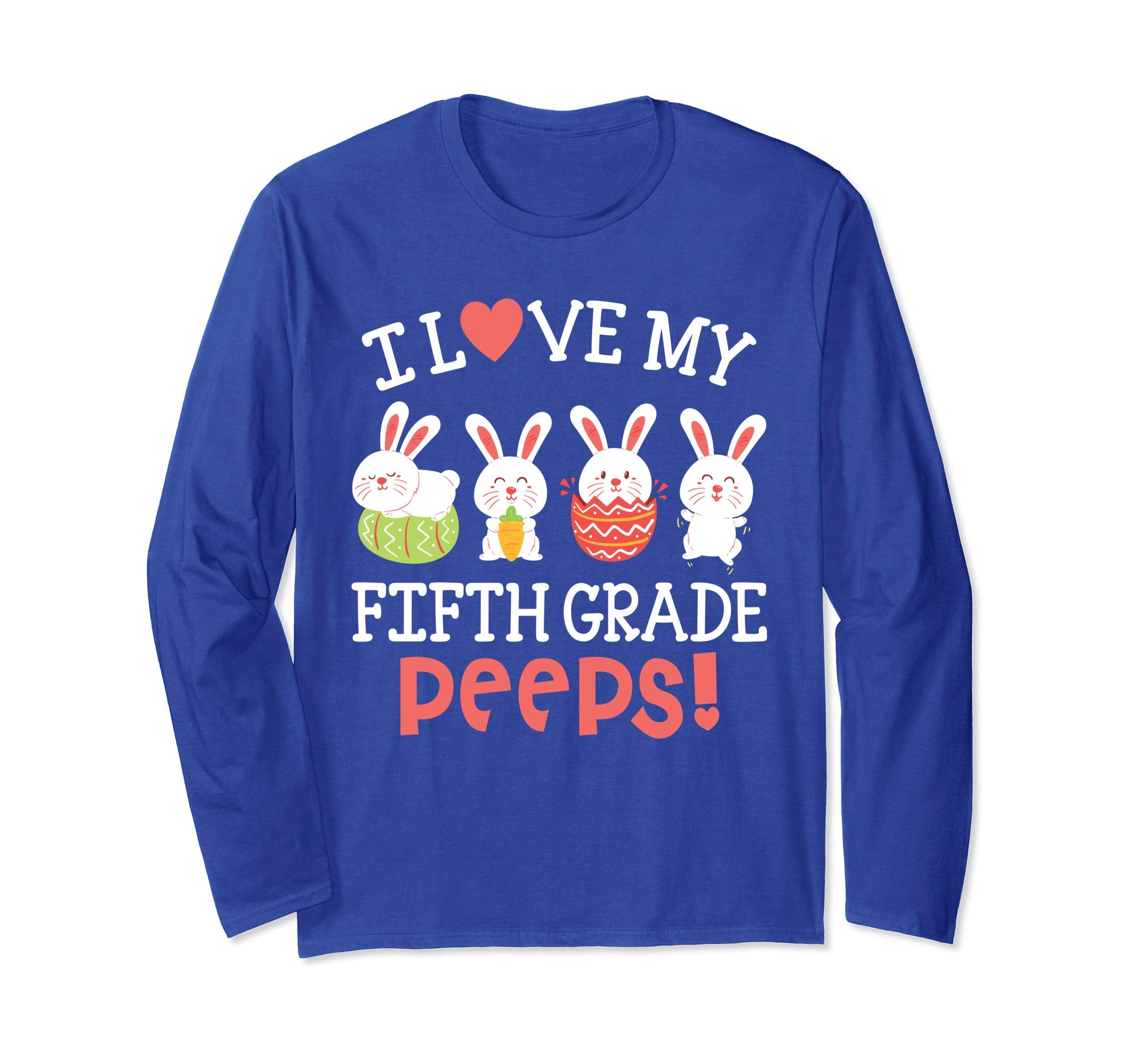 I Love My Fifth Grade Peeps Bunnies Easter Teacher Shirt