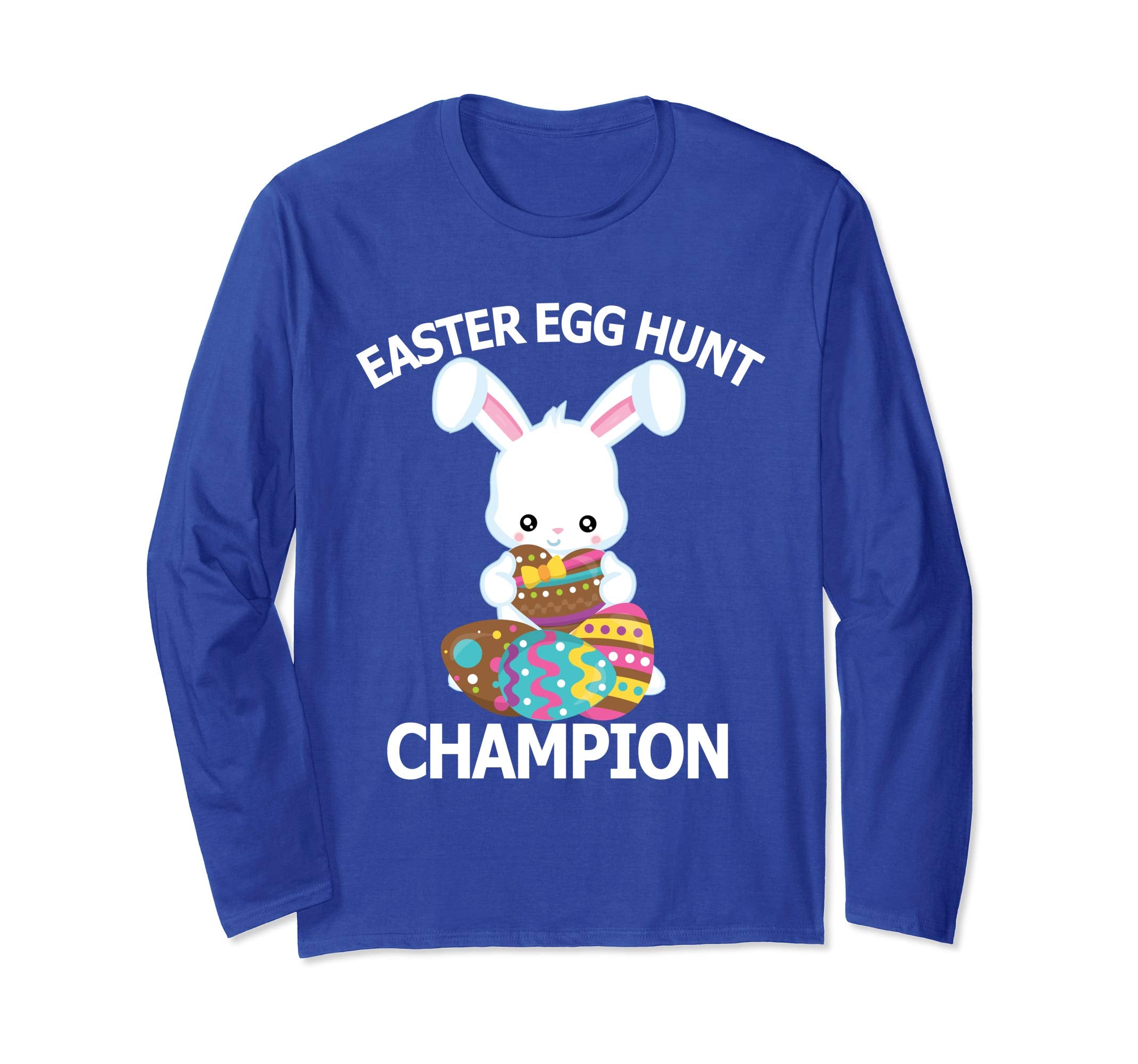 Easter Egg Hunt Champion Shirt Cute Bunny Long Sleeve