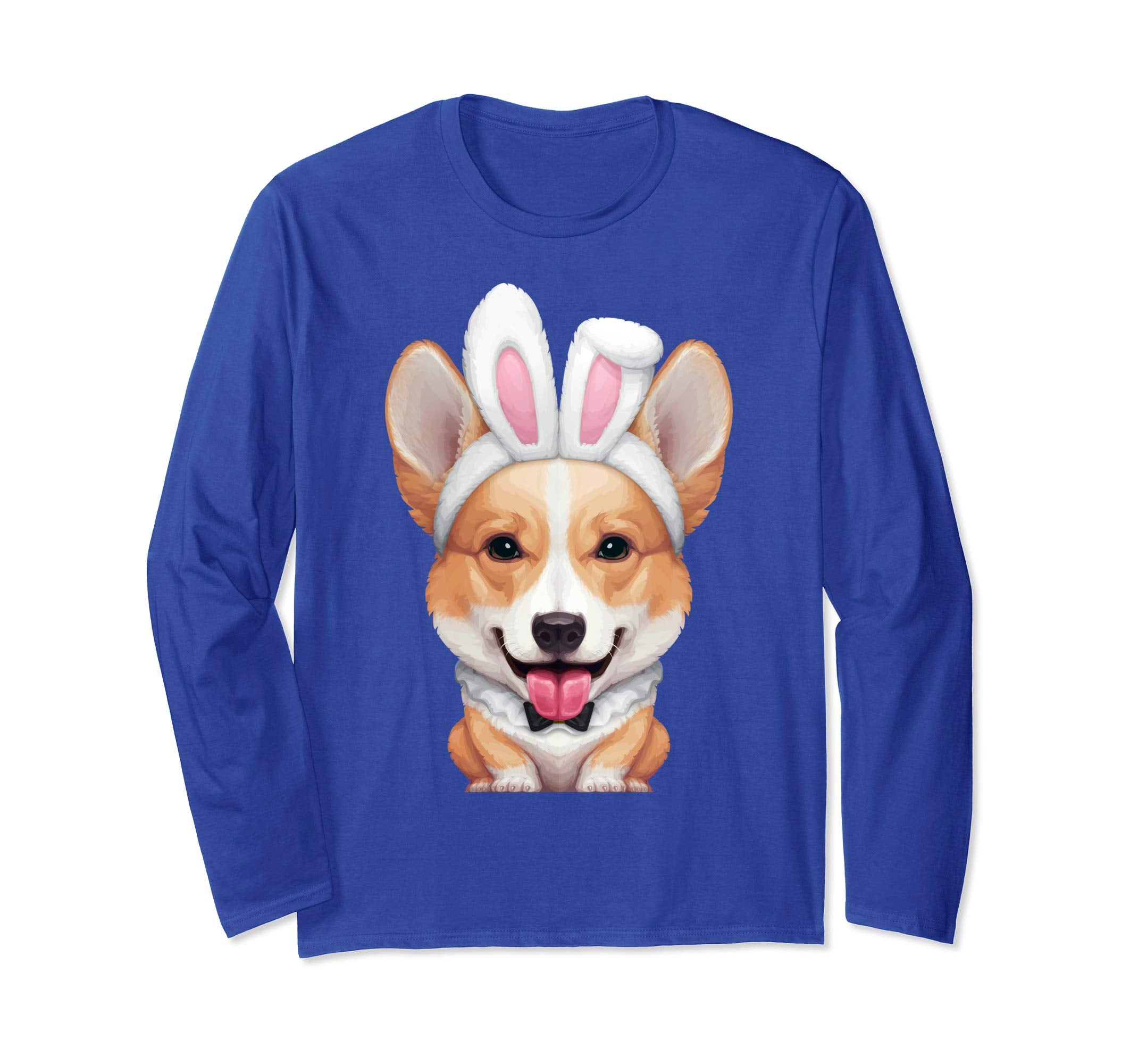 Welsh Corgi in the Easter Bunny Costume Long Sleeve T-Shirt