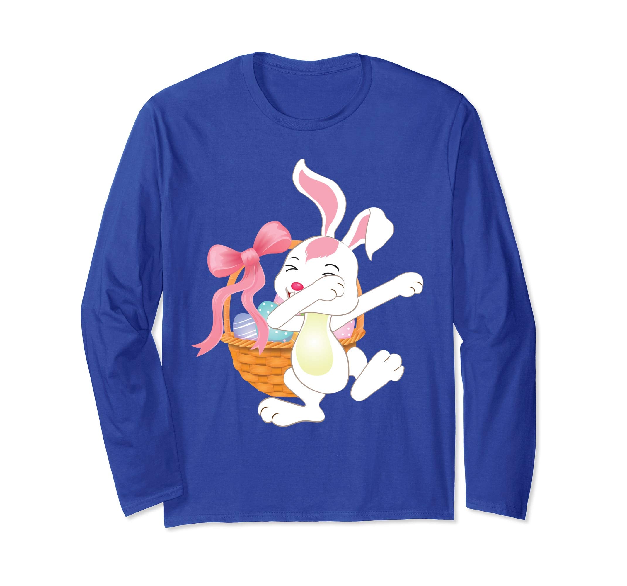Cute Bunny Dab Dabbing Around The Easter Eggs T-Shirt Lovely
