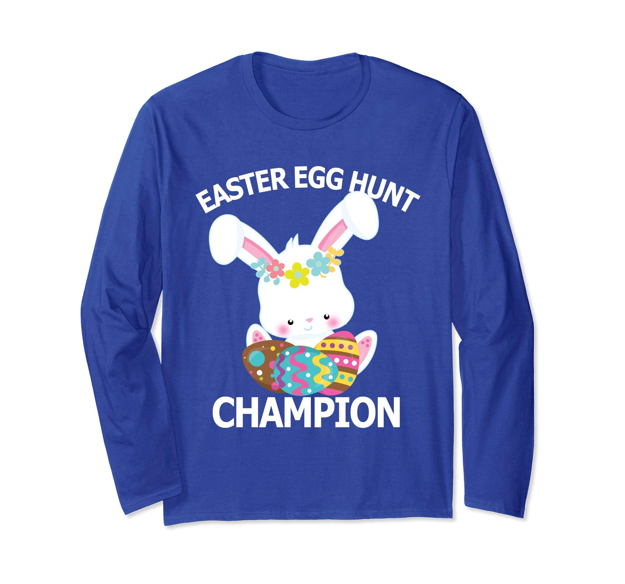 Easter Egg Hunt Champion Shirt Cute Bunny Long Sleeve