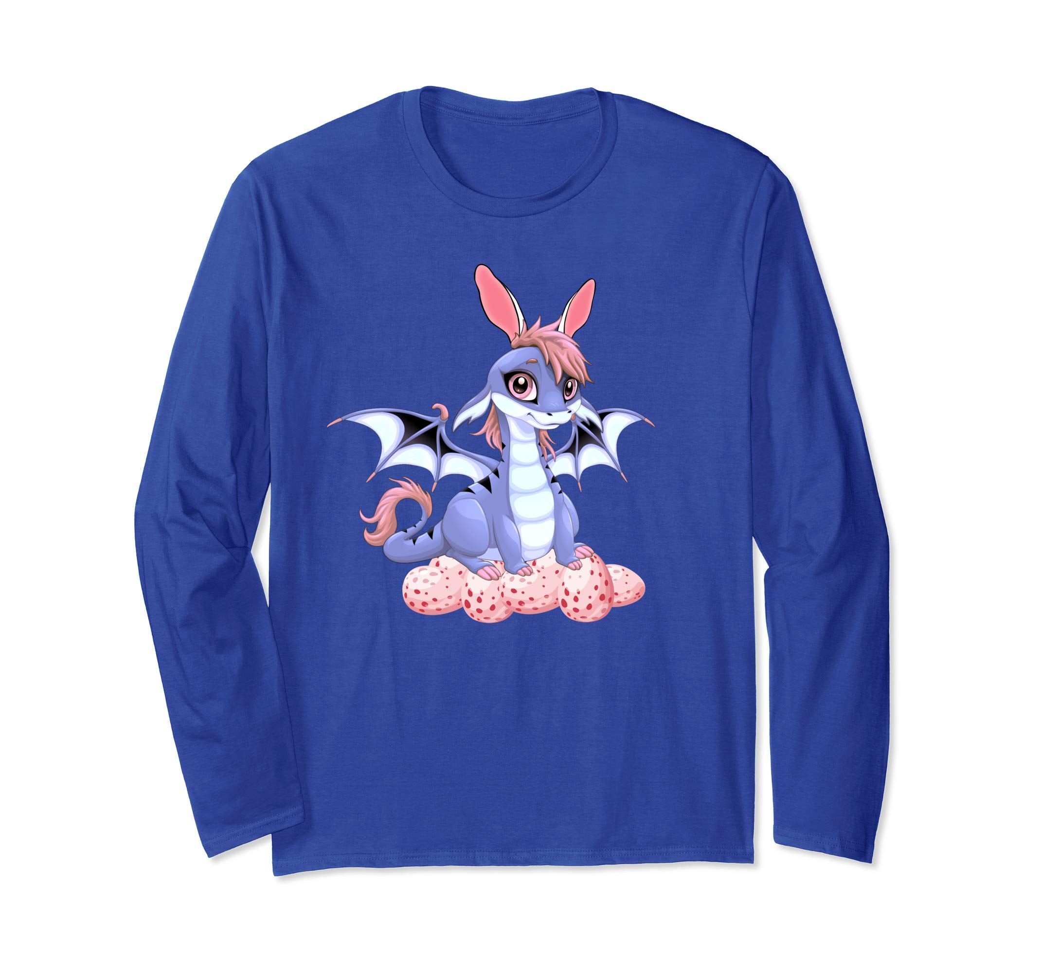 Cute Anime Dragon Bunny Easter Shirt For Women Men LS