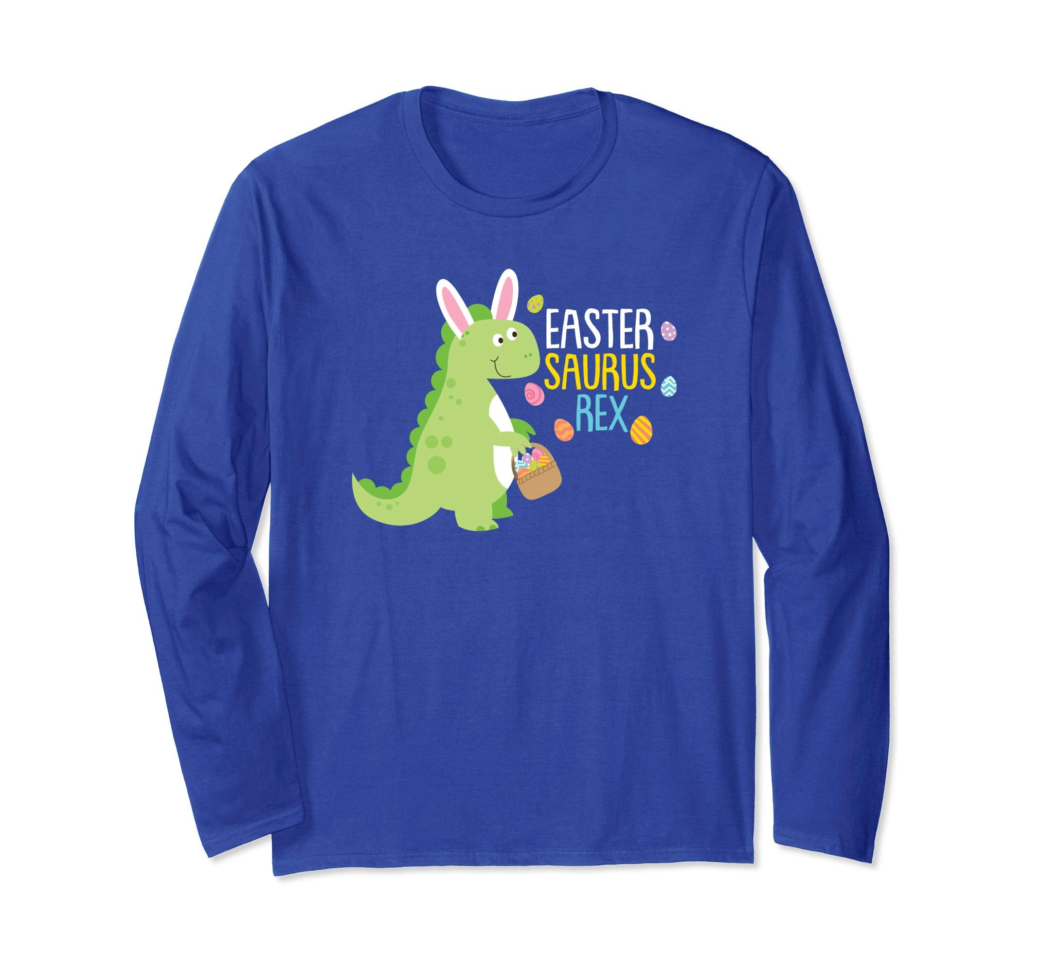 Easter Saurus Rex Easter Bunny Dinosaur Long sleeve T Shirt