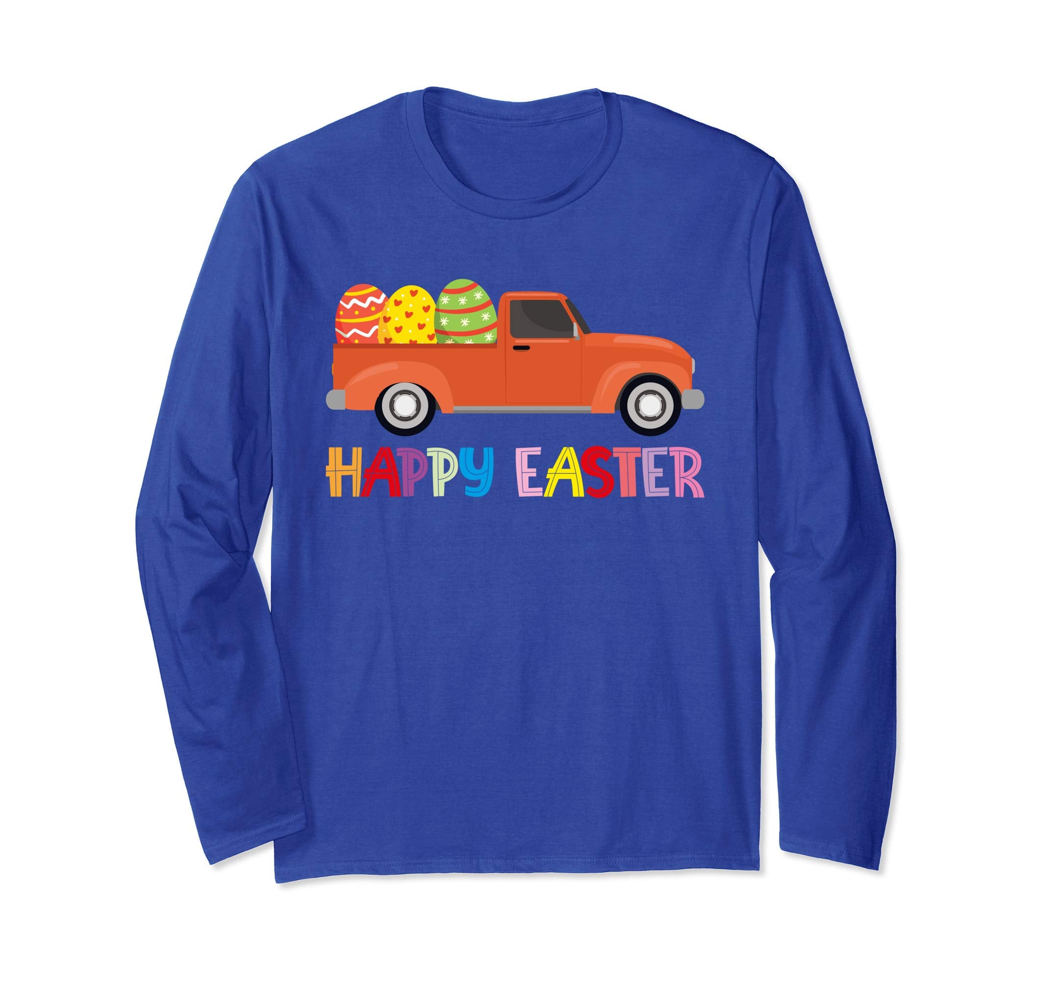 Happy Easter Truck Egg Hunt Is On Long Sleeve T Shirt Gift