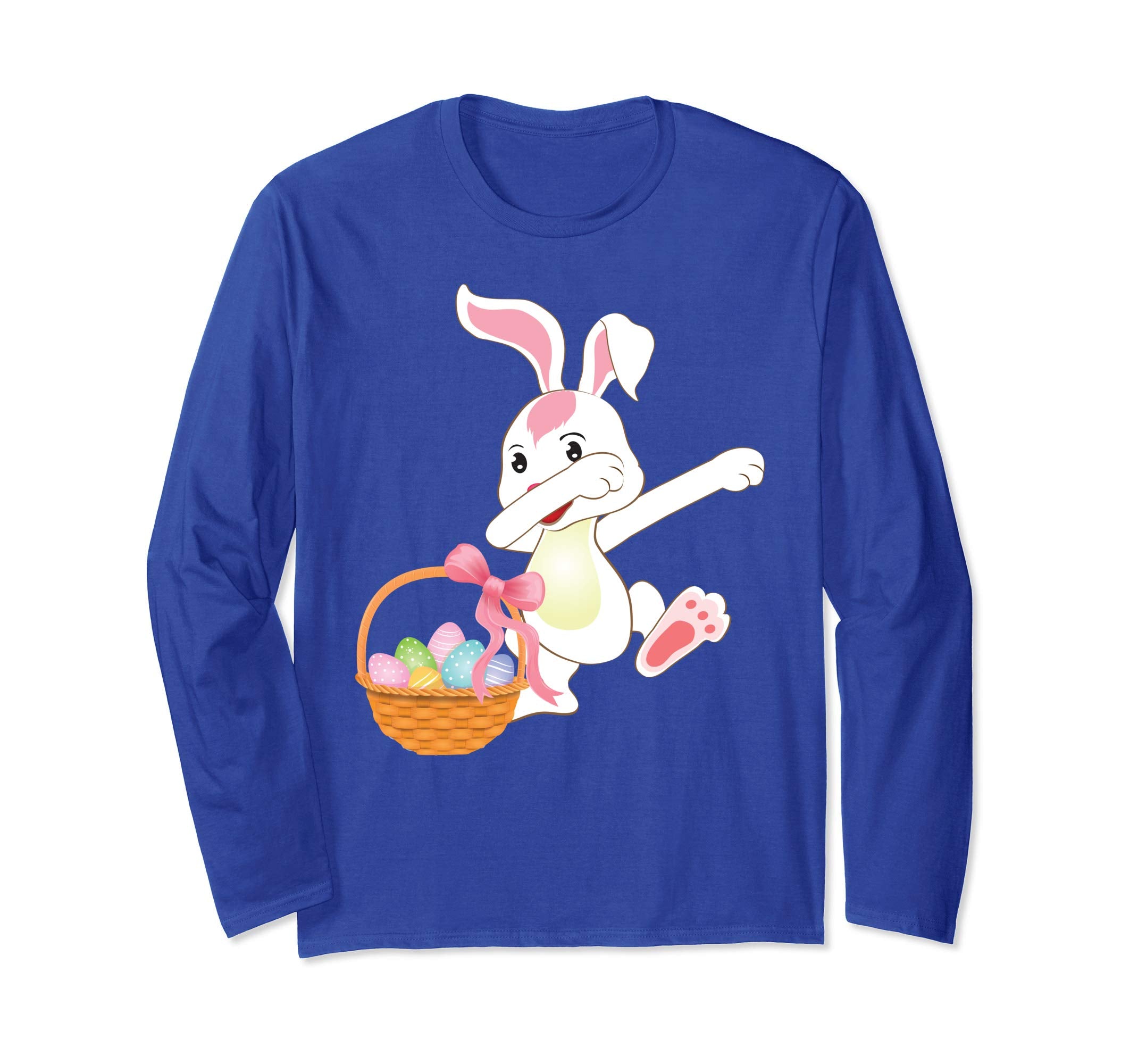 Cute Bunny Dab Dabbing Around The Easter Eggs T-Shirt Lovely