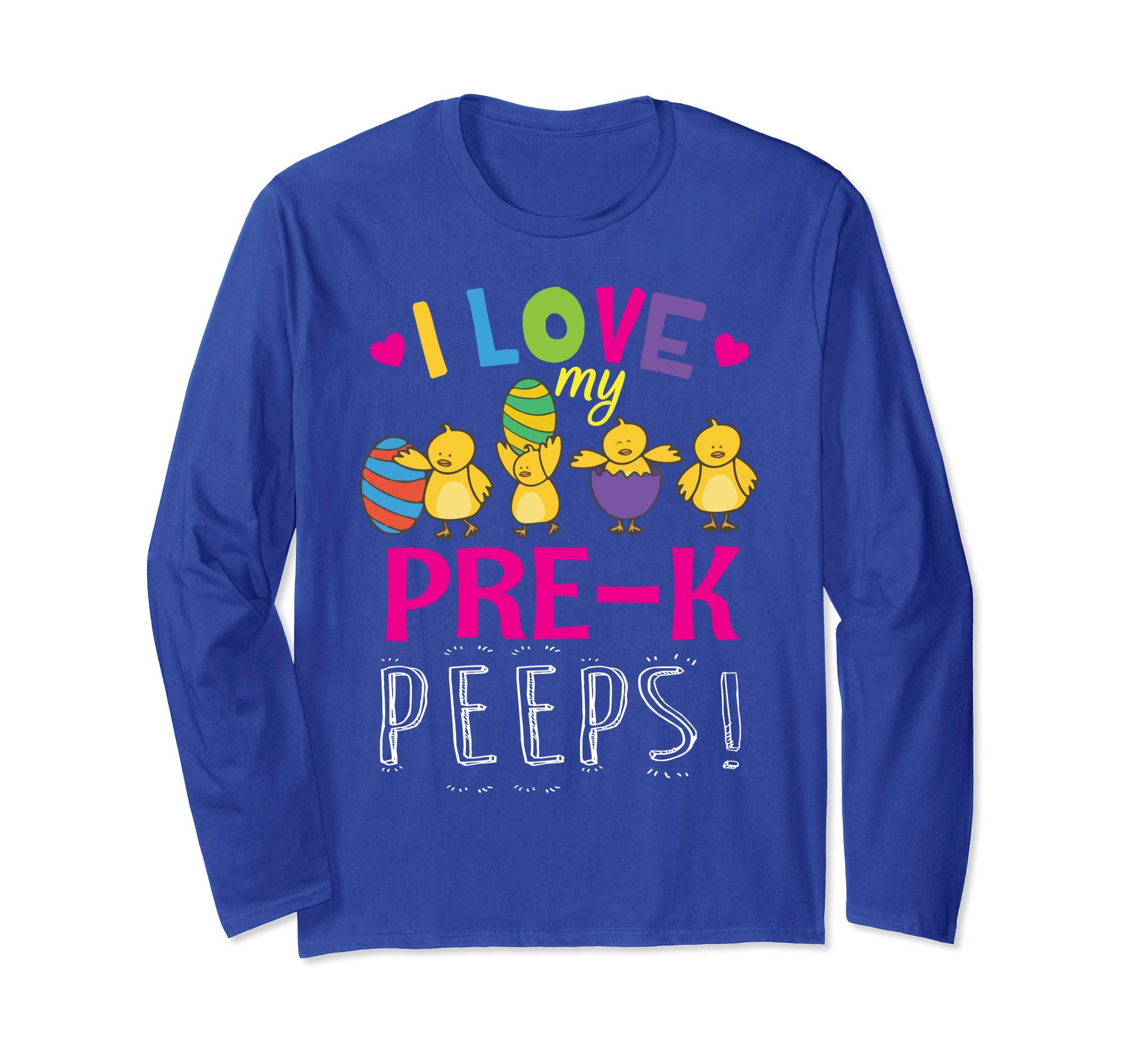 Hearts Chicks Easter Eggs I Love My Pre-k Peeps Shirt