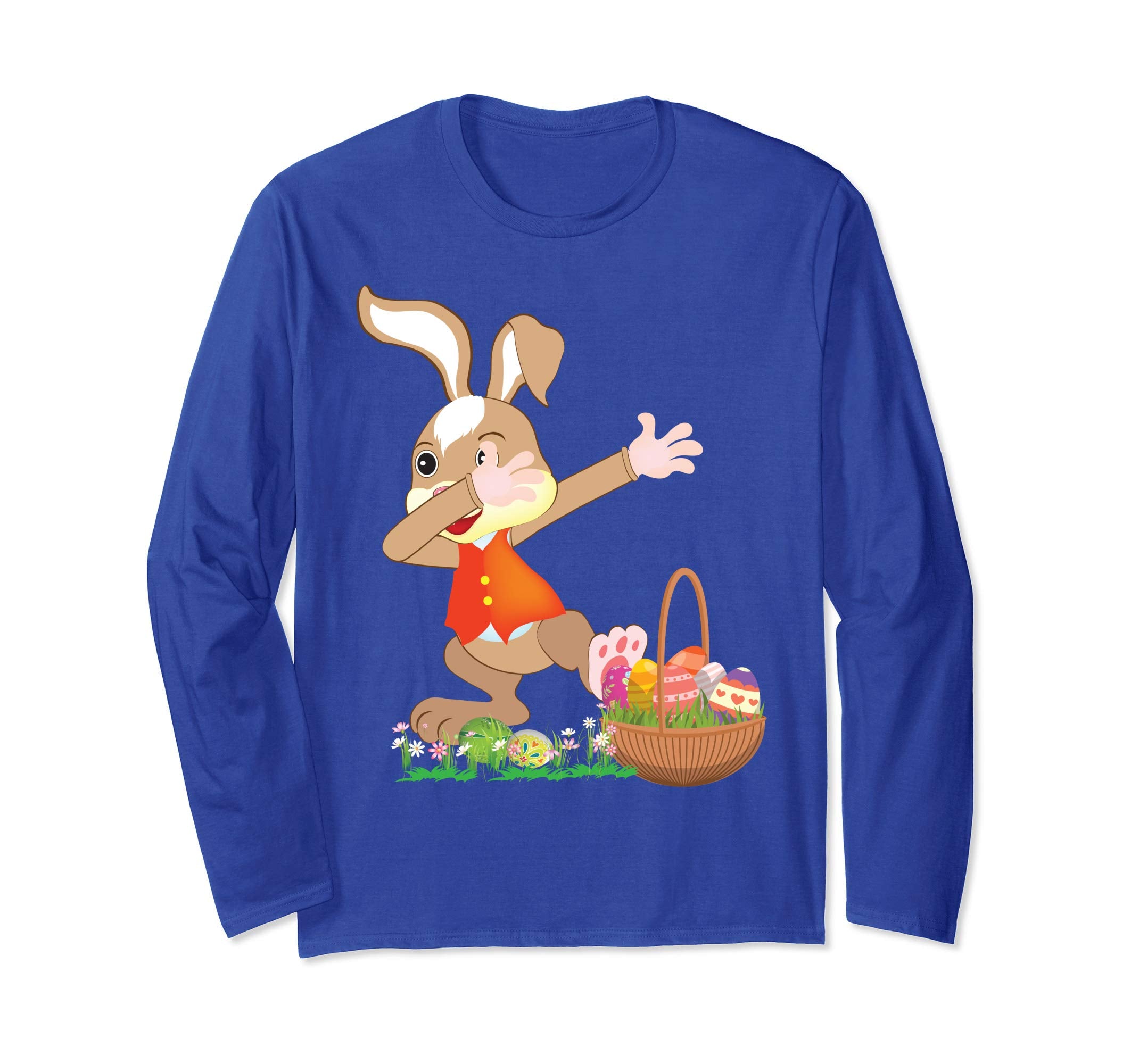 Cute Bunny Dab Dabbing Around The Easter Eggs T-Shirt Lovely