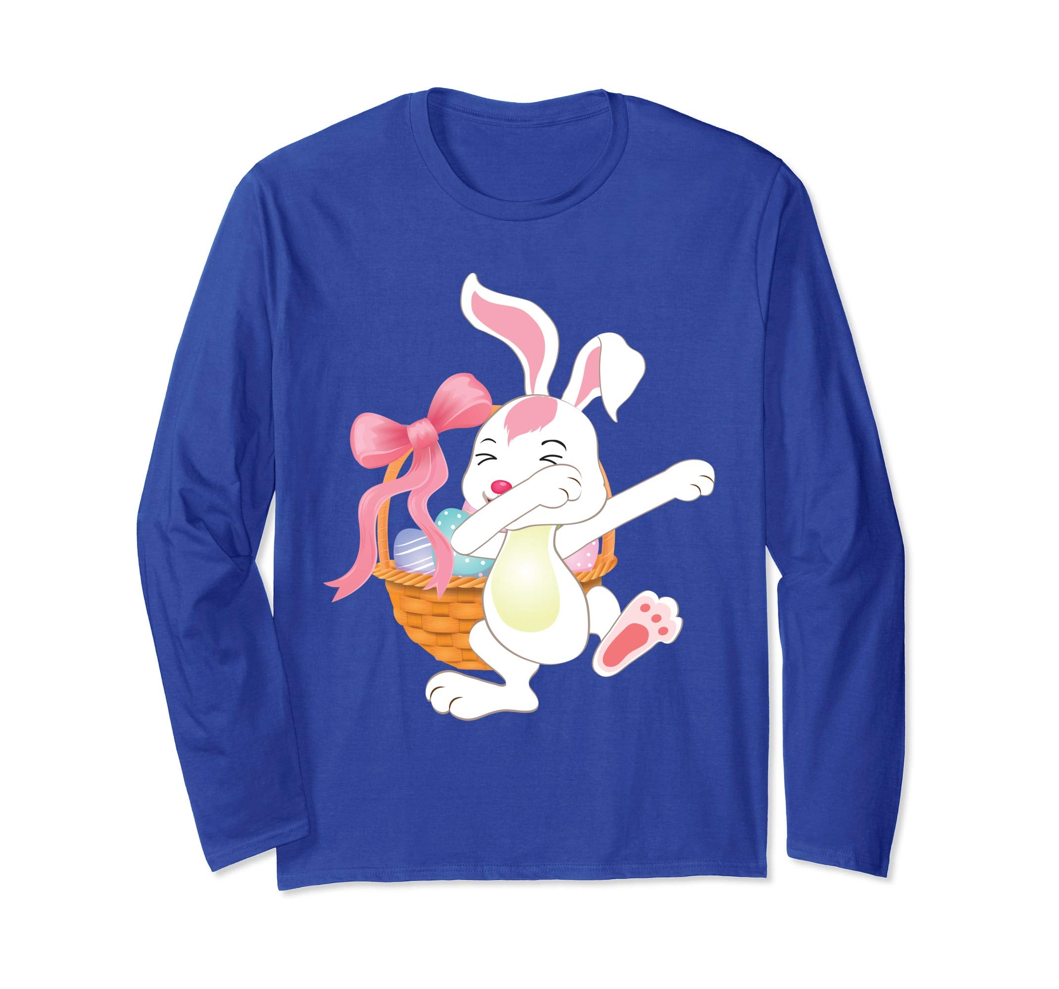 Cute Bunny Dab Dabbing Around The Easter Eggs T-Shirt Lovely