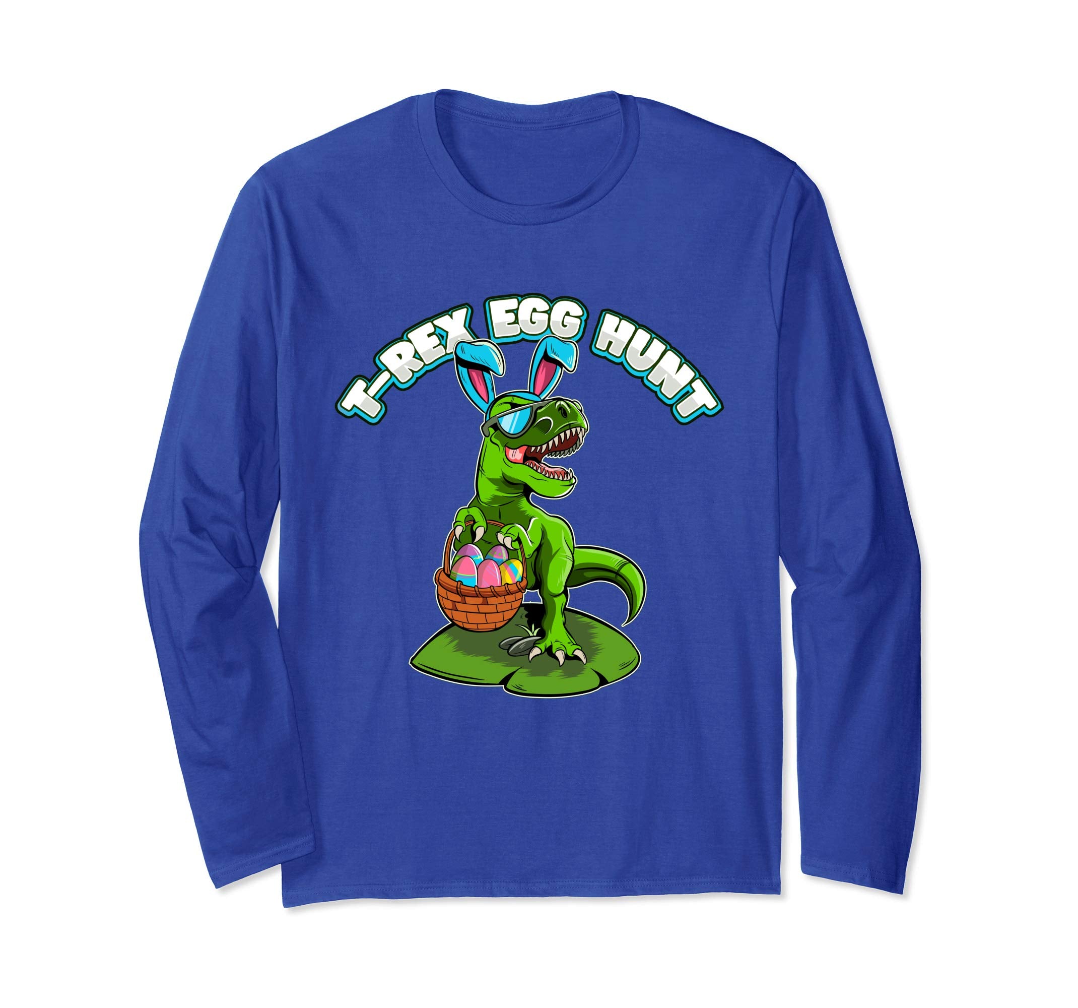 T-Rex Egg Hunt Easter Long Sleeve Shirt