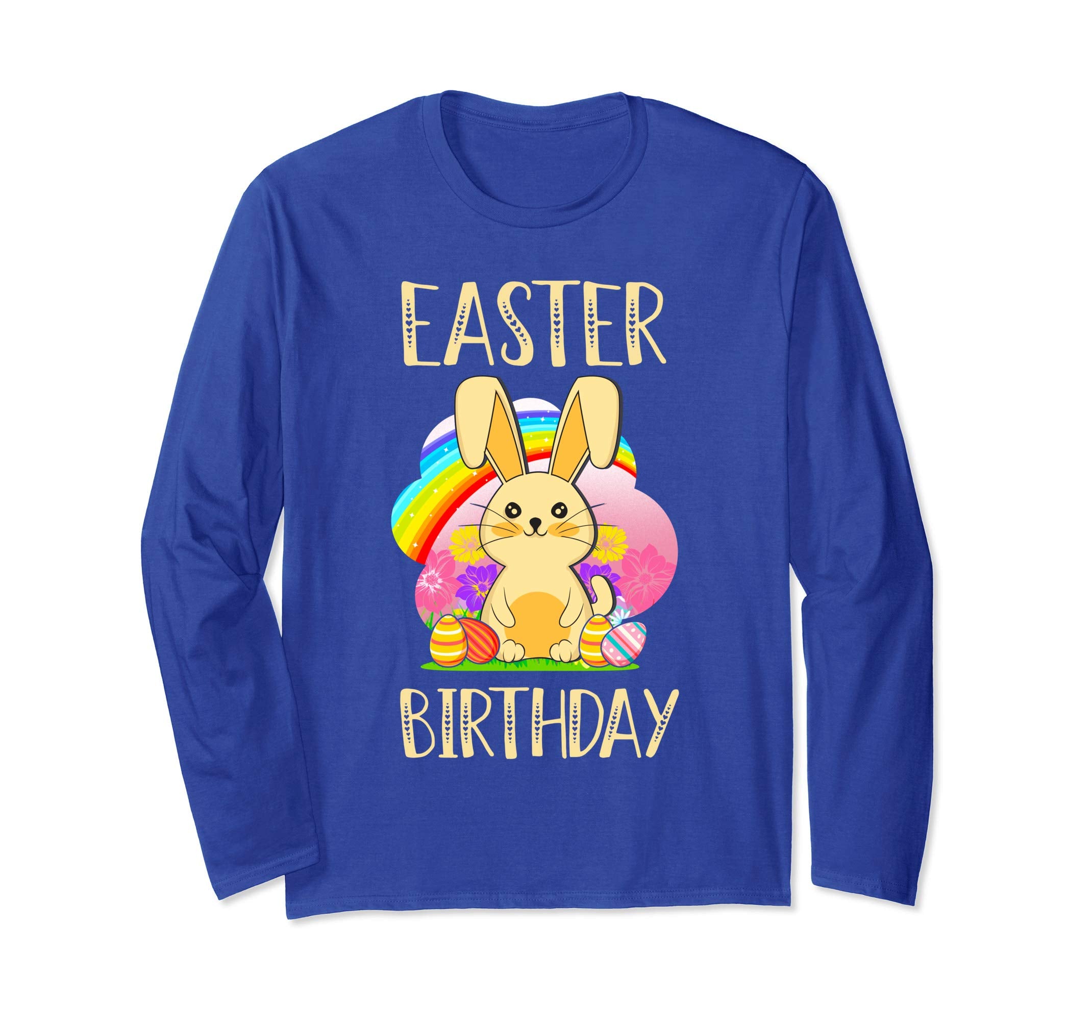 Easter Birthday T Shirt Easter Egg &amp; Bunny Gift Women Girls