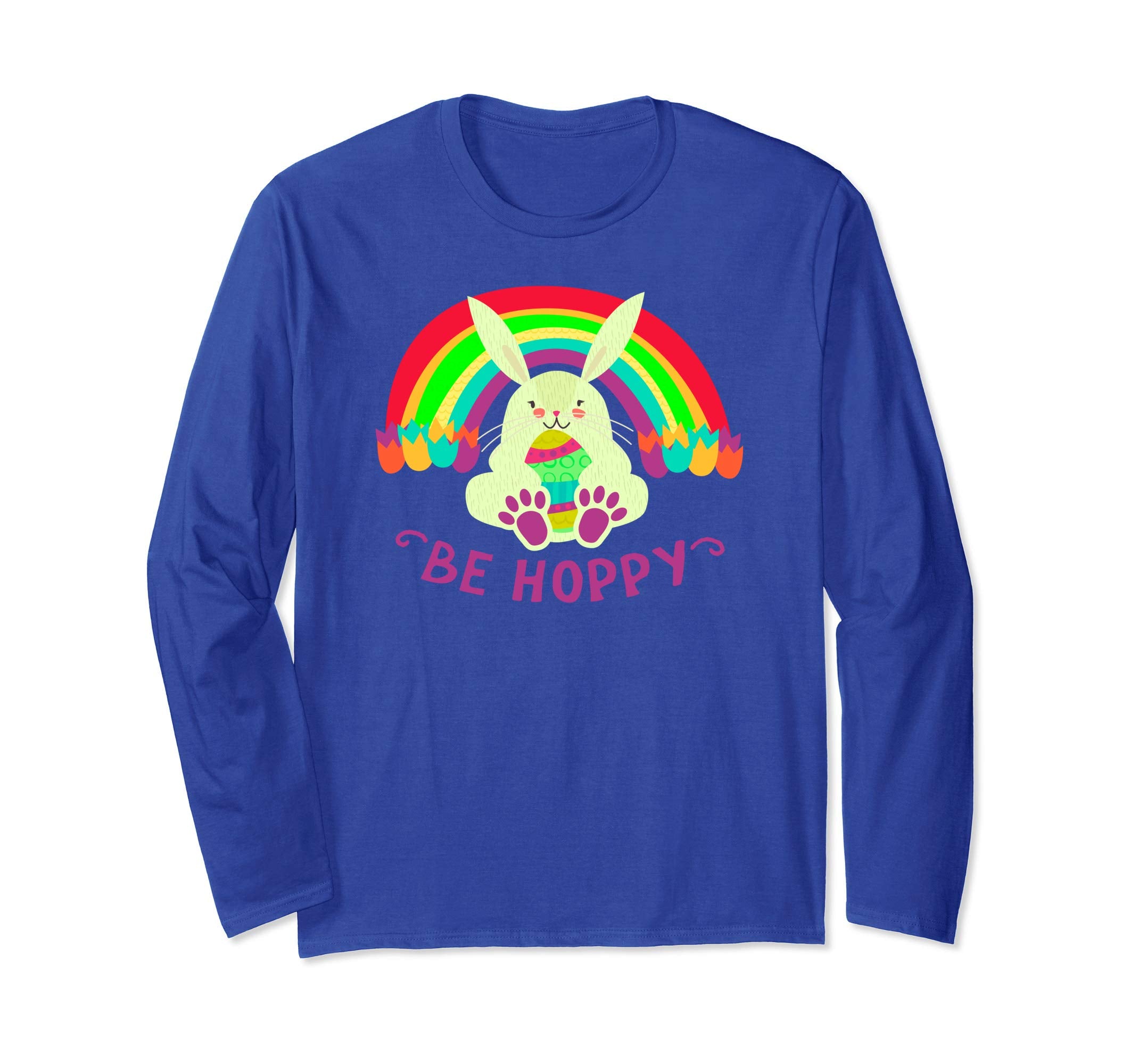 Egg Hunt T shirt Happy Easter Bunny long sleeve tee