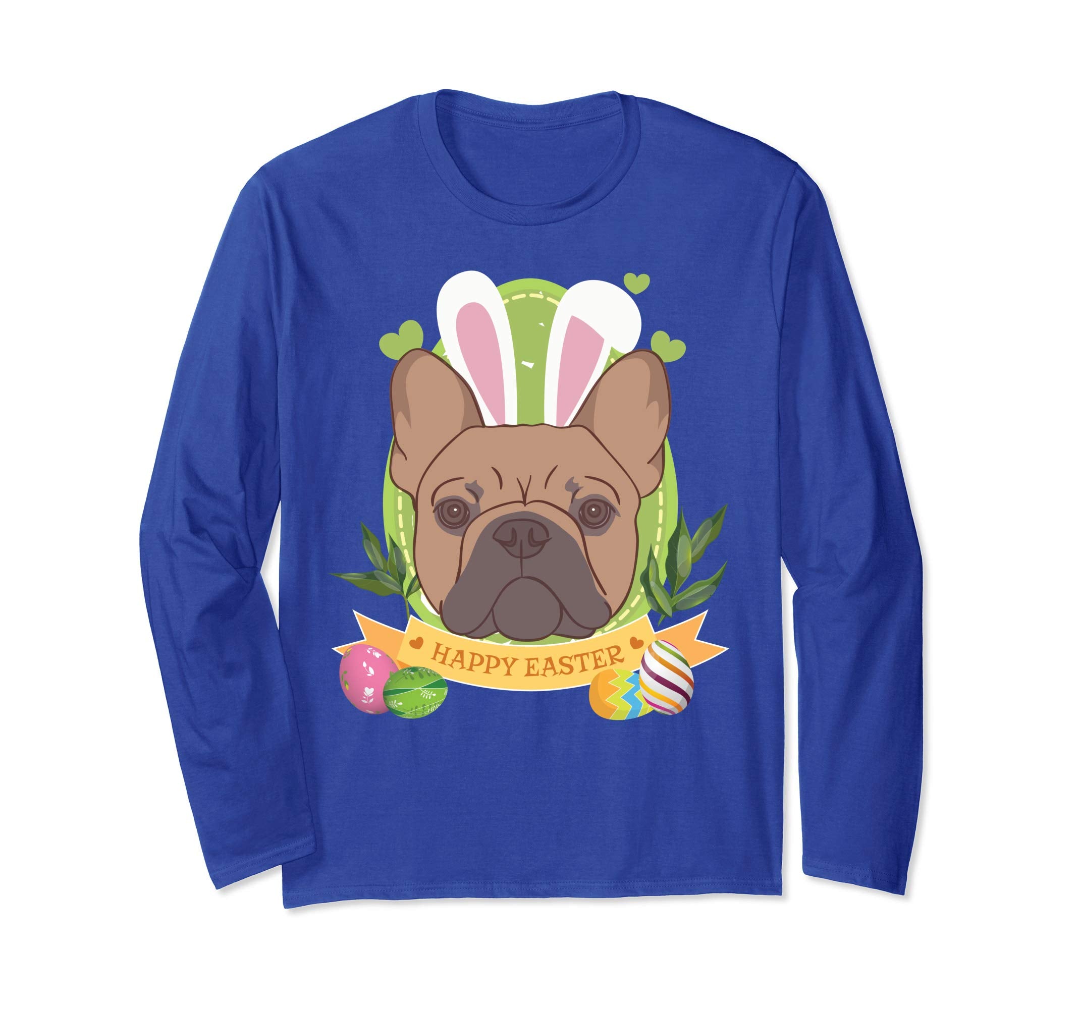 Bunny French Bulldog Dog Easter Day Lovers T-Shirt Egg