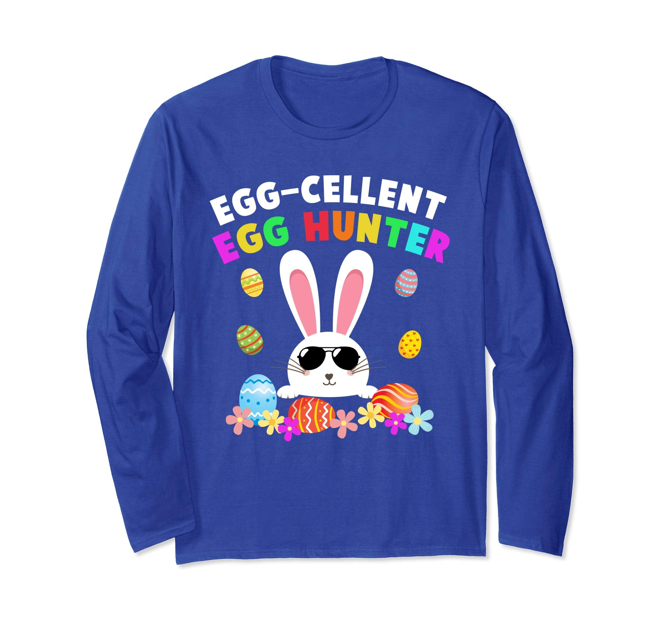 Egg-cellent Egg Hunter Easter T-Shirt Boys Girls Bunny Gift