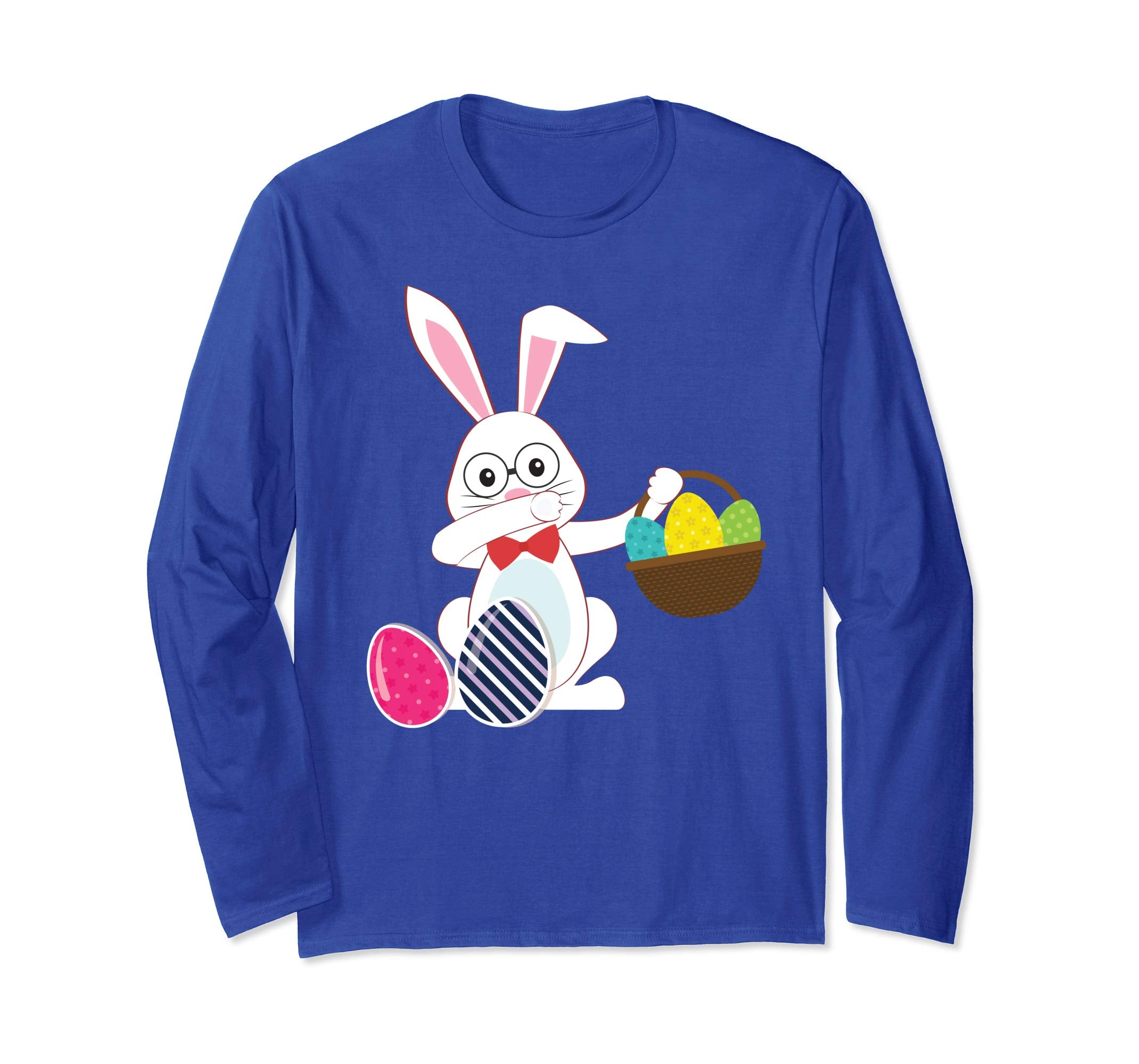 Cute Bunny Dab Dabbing Around The Easter Eggs T-Shirt Lovely