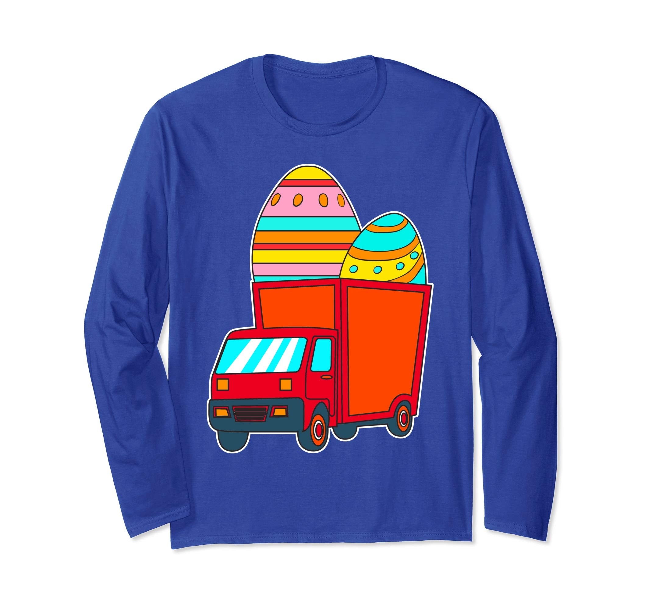 Easter Egg Hunting Truck Long Sleeve Tshirt for Mom and Dad