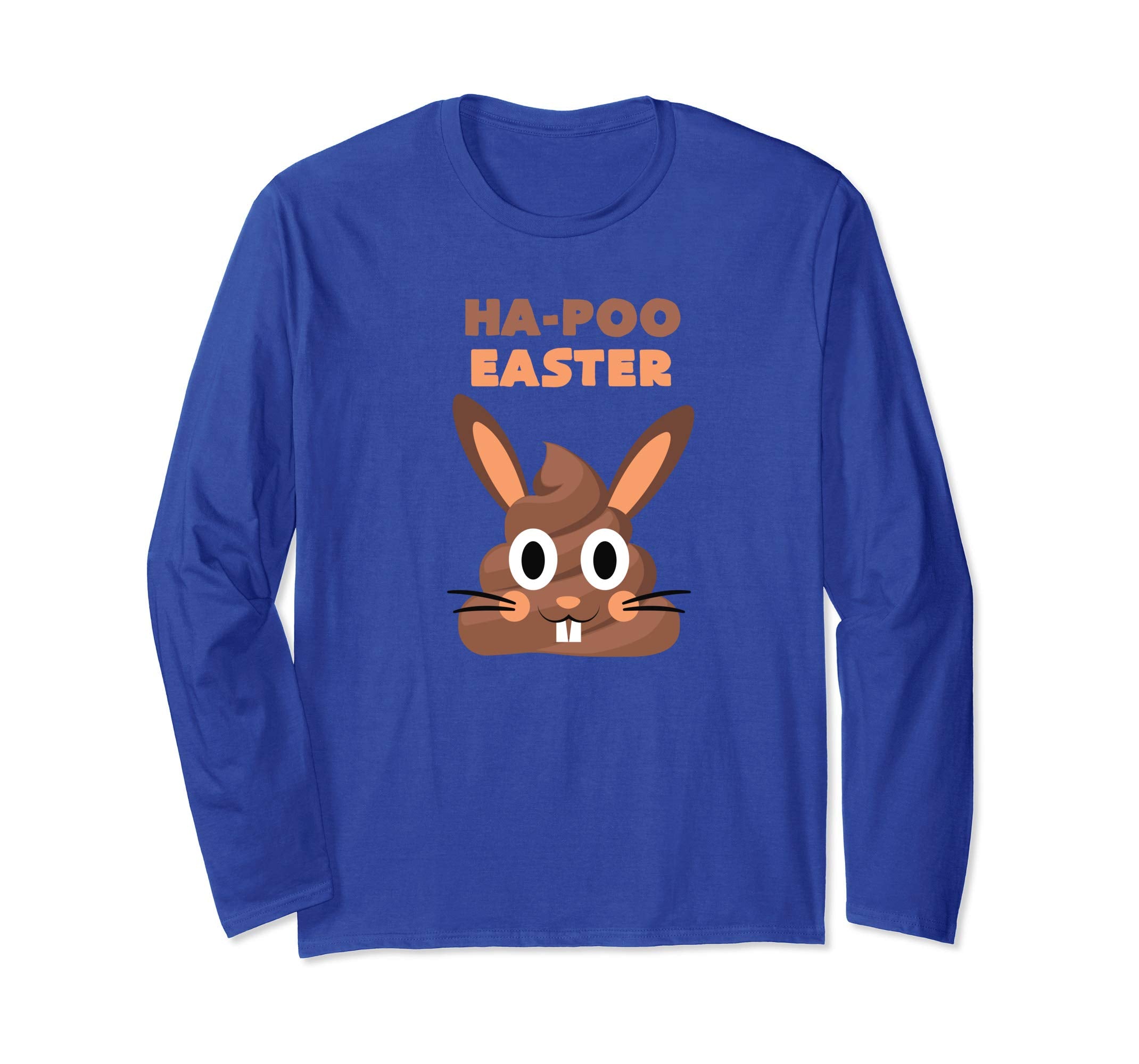 Ha-Poo Easter Happy Easter Long sleeve T Shirt Bunny Poop