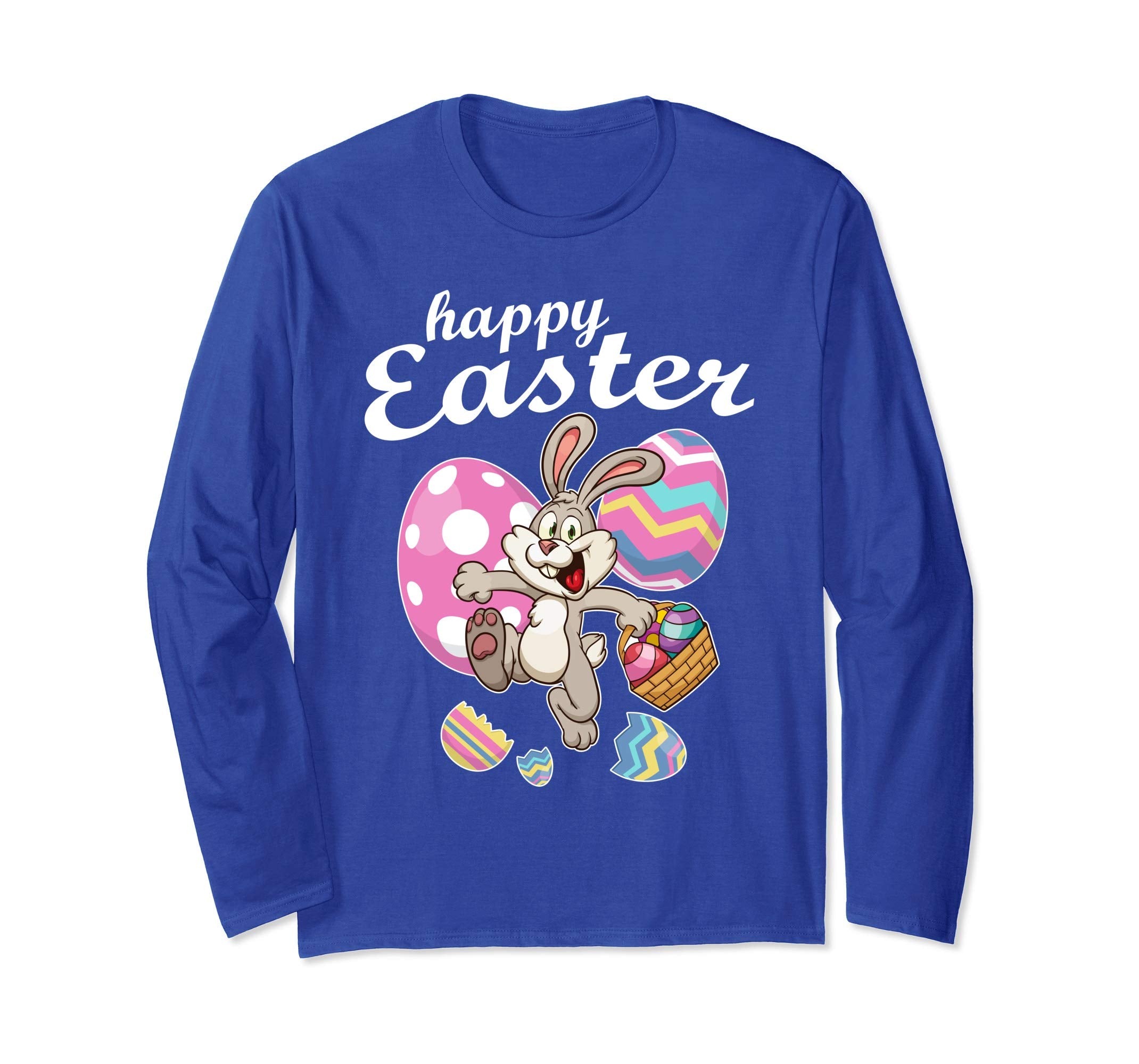 Bunny Rabbit Playing With Easter Eggs Happy Easter Day Shirt